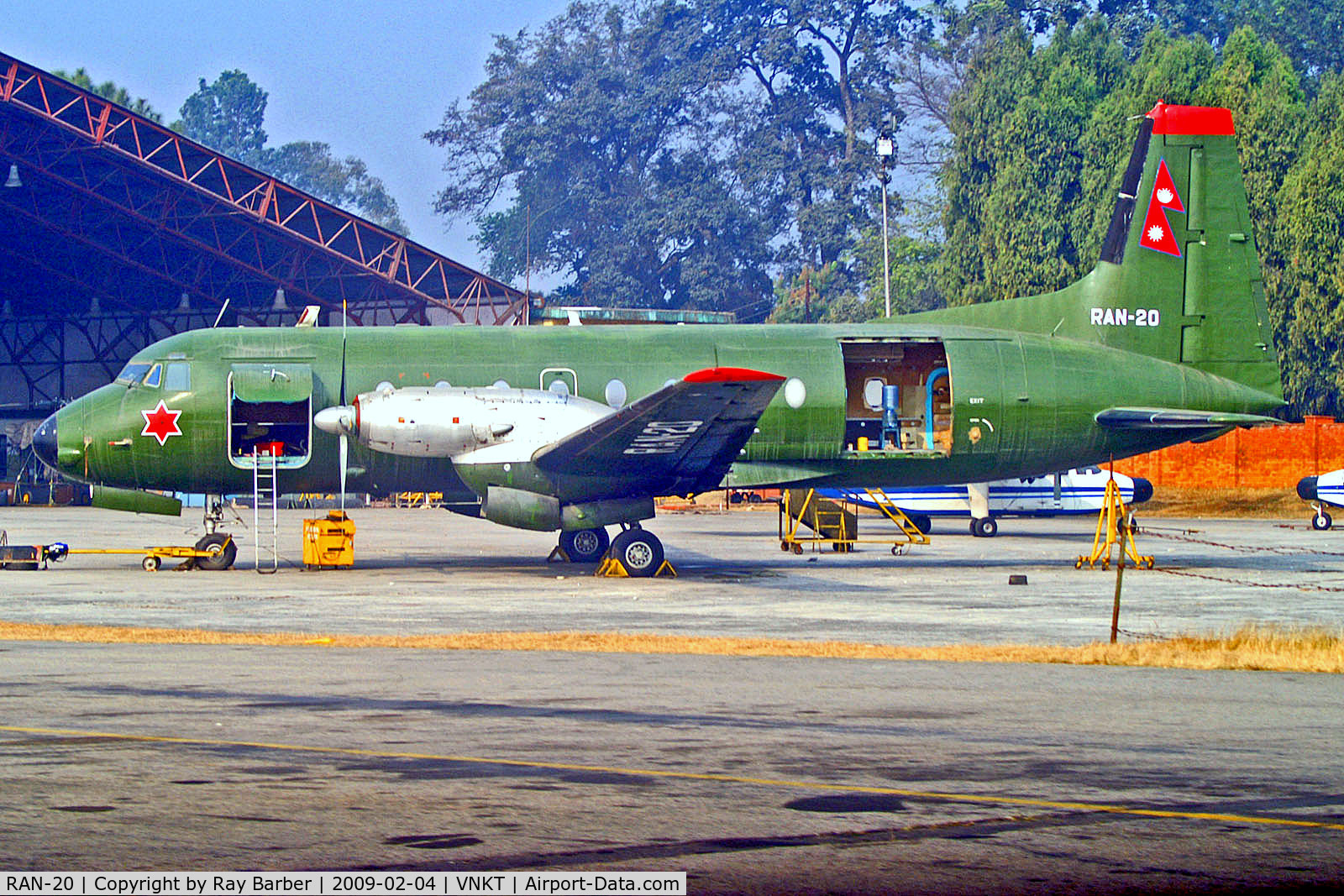 RAN-20, 1972 Hawker Siddeley HS.748 Series 2A C/N 1698, RAN-20   Hawker Siddeley HS.748 Srs.2A/271 [1698] (Royal Nepalese Army Air Wing) Kathmandu-Tribhuvan Int'l~9N 04/02/2009