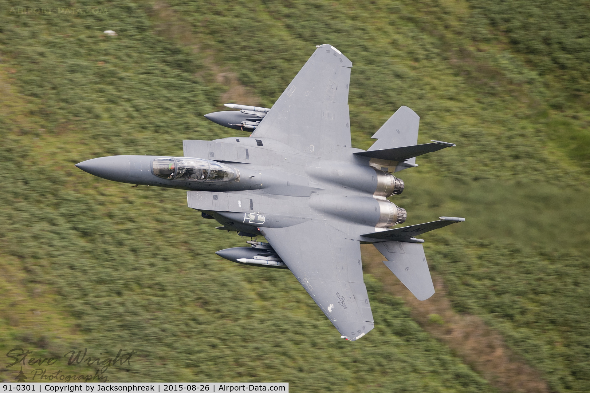 91-0301, 1991 McDonnell Douglas F-15E Strike Eagle C/N 1208/E166, Bwlch Oerdrws, Mach Loop. Wales UK