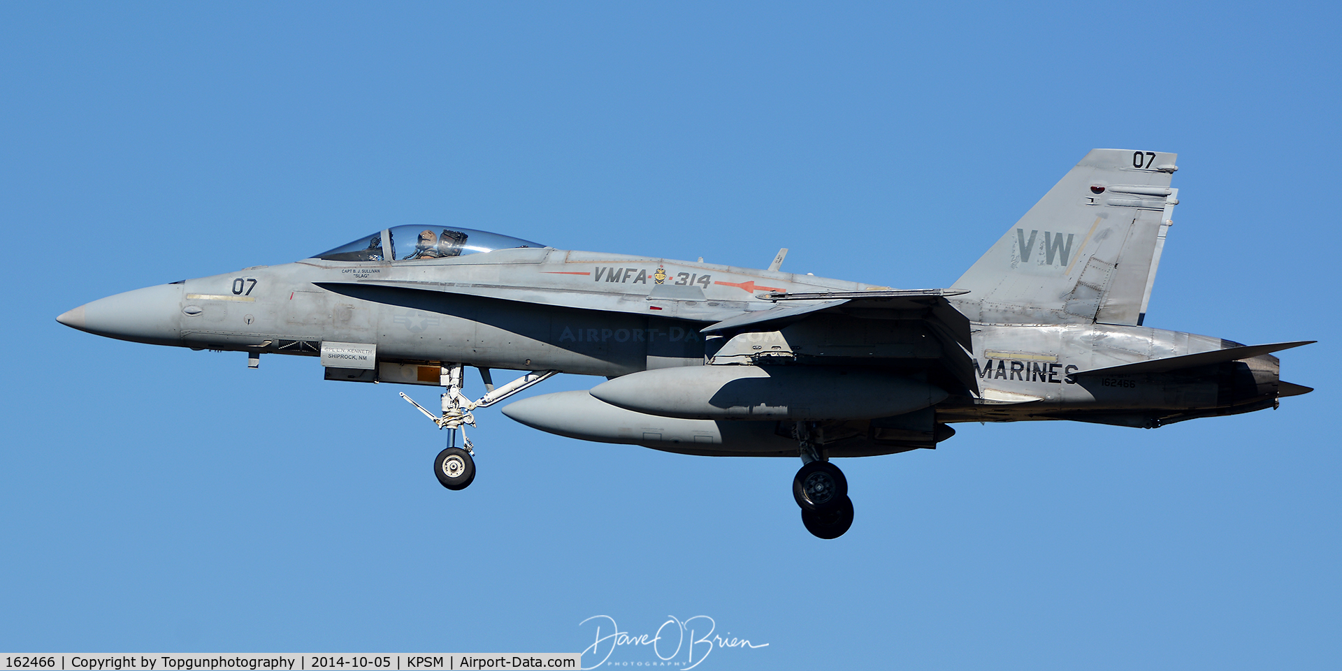 162466, McDonnell Douglas F/A-18A Hornet C/N 321/A266, TREND64 closes out the first group down.