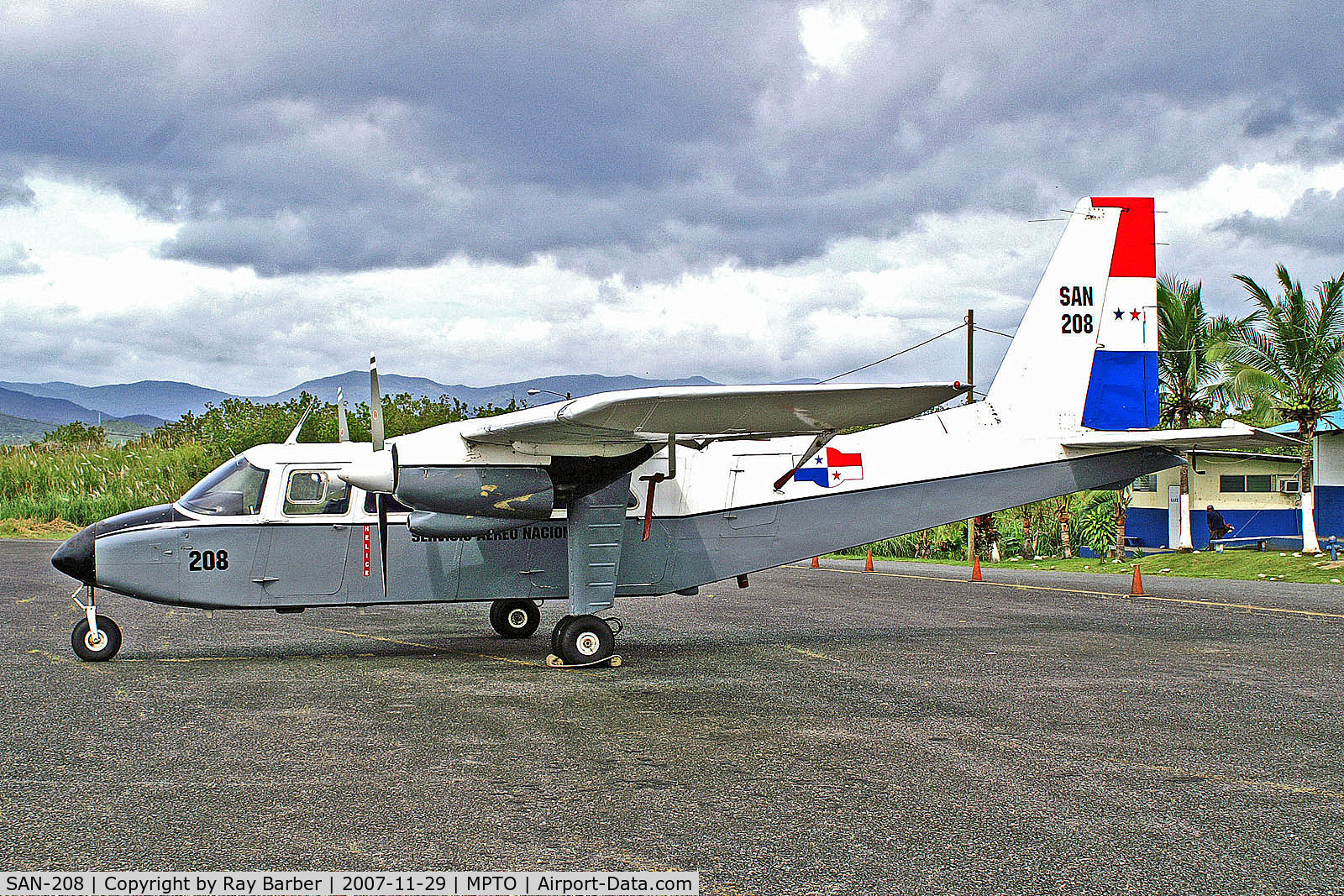 SAN-208, Britten-Norman BN-2A-6R Islander C/N 256, SAN-208   (SAN208) Britten-Norman BN-2A-6R Islander [256] (Servicio Aereo Nacionale) Panama City-Tocumen Int'l~HP 29/11/2007