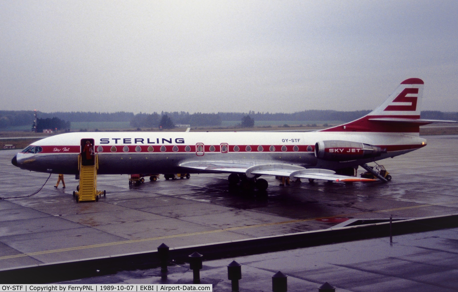 OY-STF, 1969 Sud Aviation SE-210 Caravelle 10B3 Super B C/N 257, Sterling SE210 at the old Billund airport