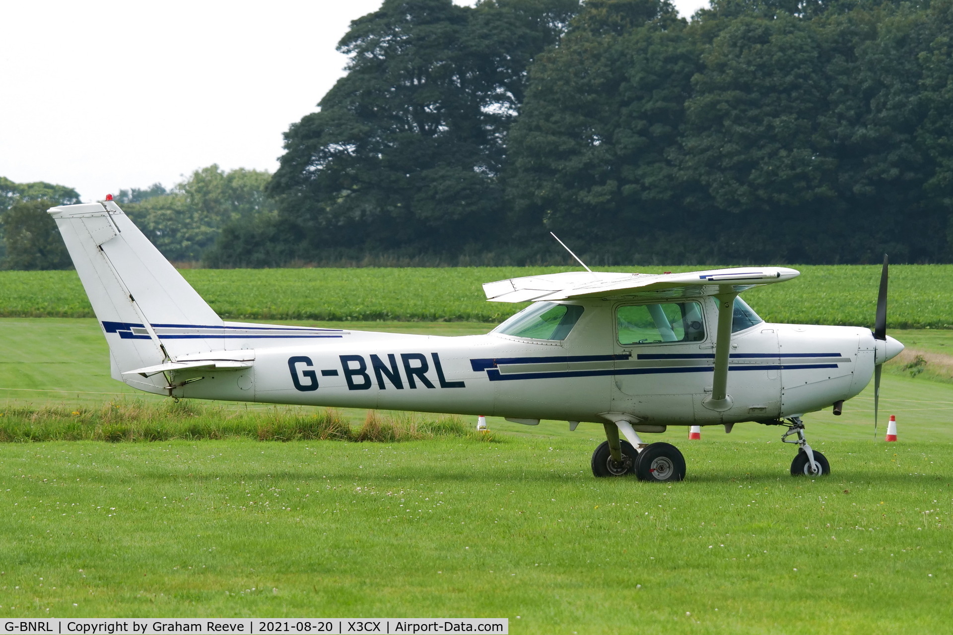 G-BNRL, 1984 Cessna 152 C/N 152-84250, Parked at Northrepps.