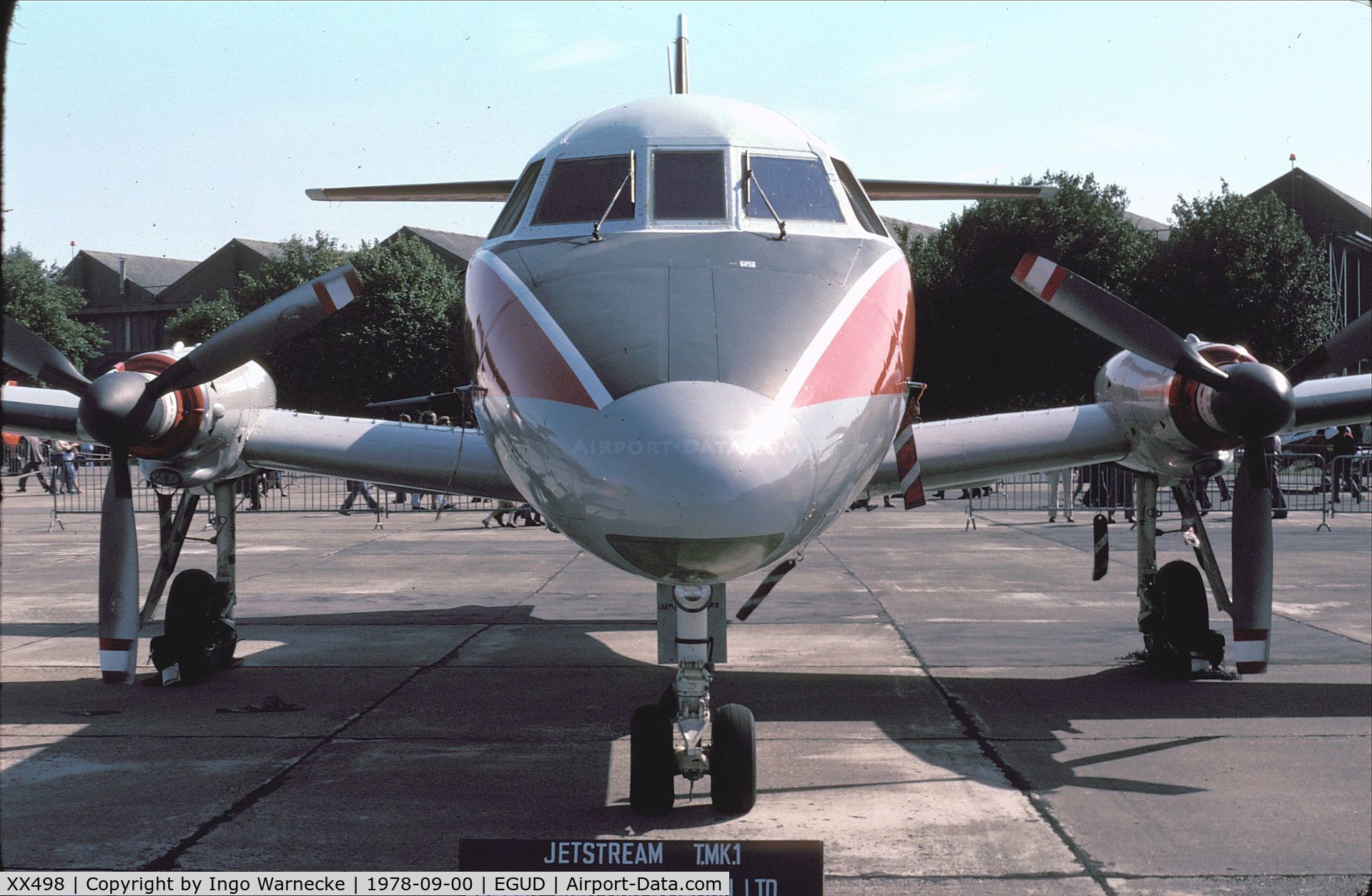 XX498, 1976 Scottish Aviation HP-137 Jetstream T.1 C/N 424, Handley Page (Scottish Aviation) HP.137 Jetstream T1 at 1978 RAF Abingdon air show