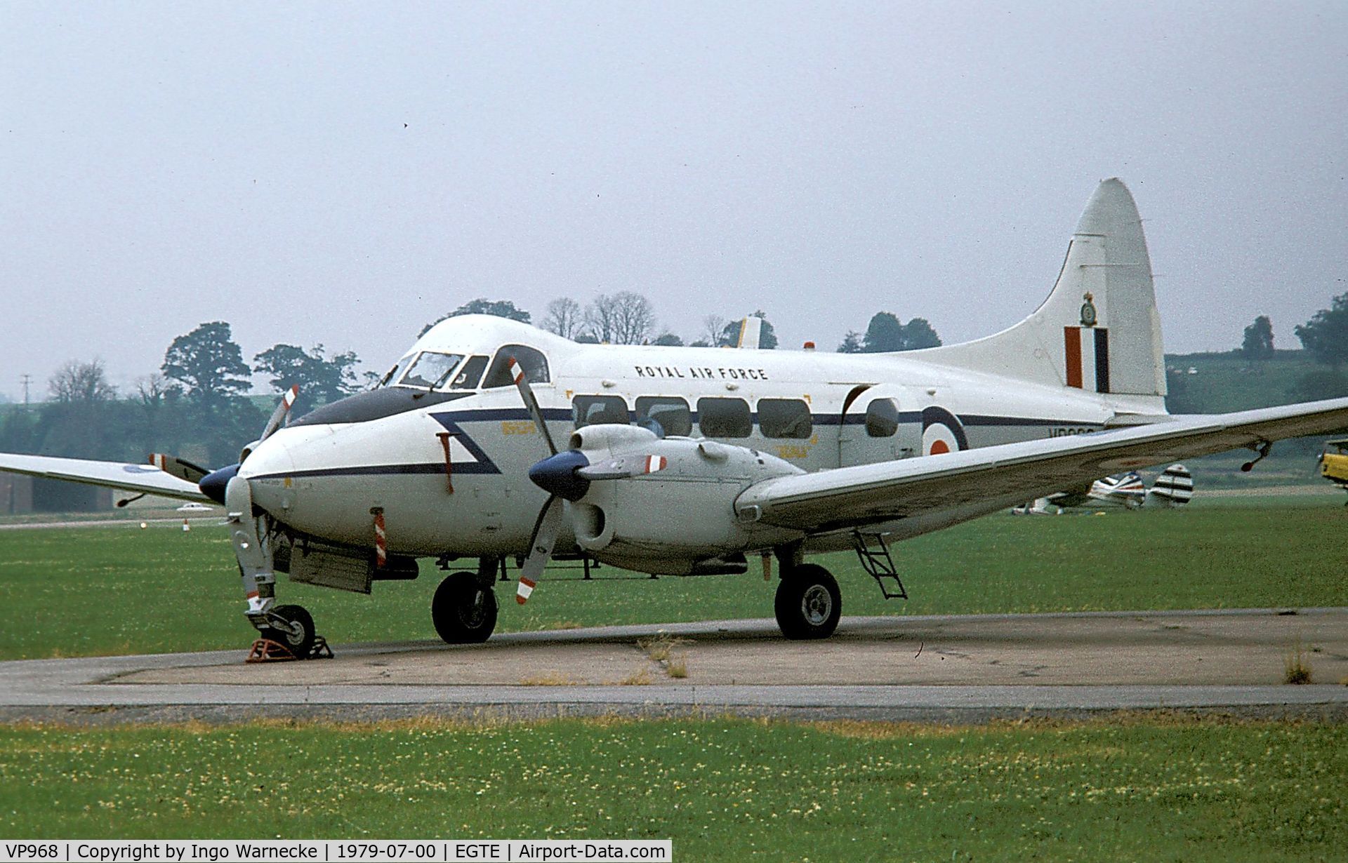 VP968, De Havilland DH-104 Devon C2 C/N 04221, De Havilland D.H.104 Devon C2 of the RAF at 1979 Exeter Air Day