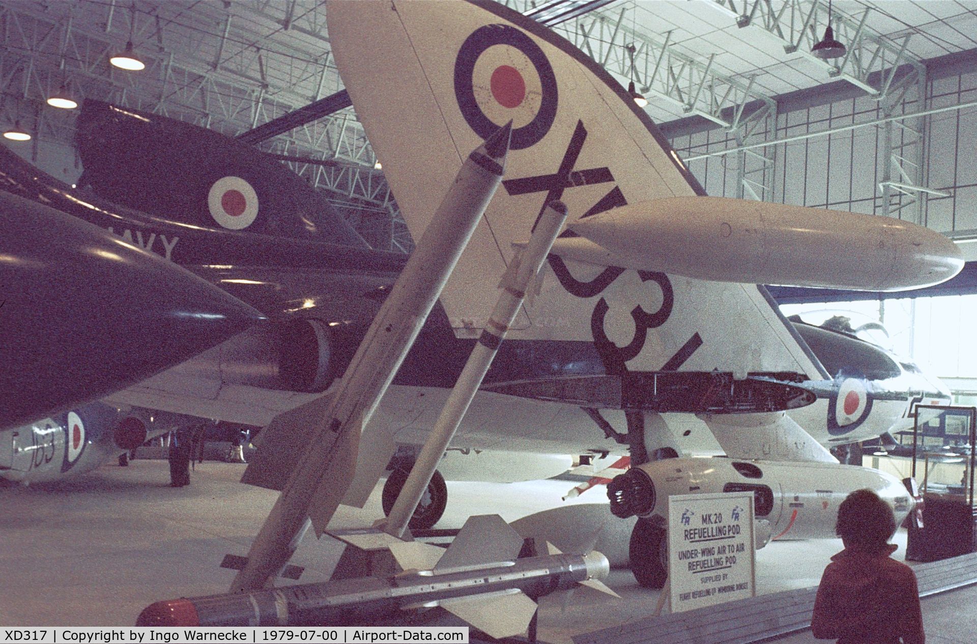 XD317, Supermarine Scimitar F.1 C/N Not found XD317, Supermarine Scimitar F1 at the Fleet Air Arm Museum, Yeovilton
