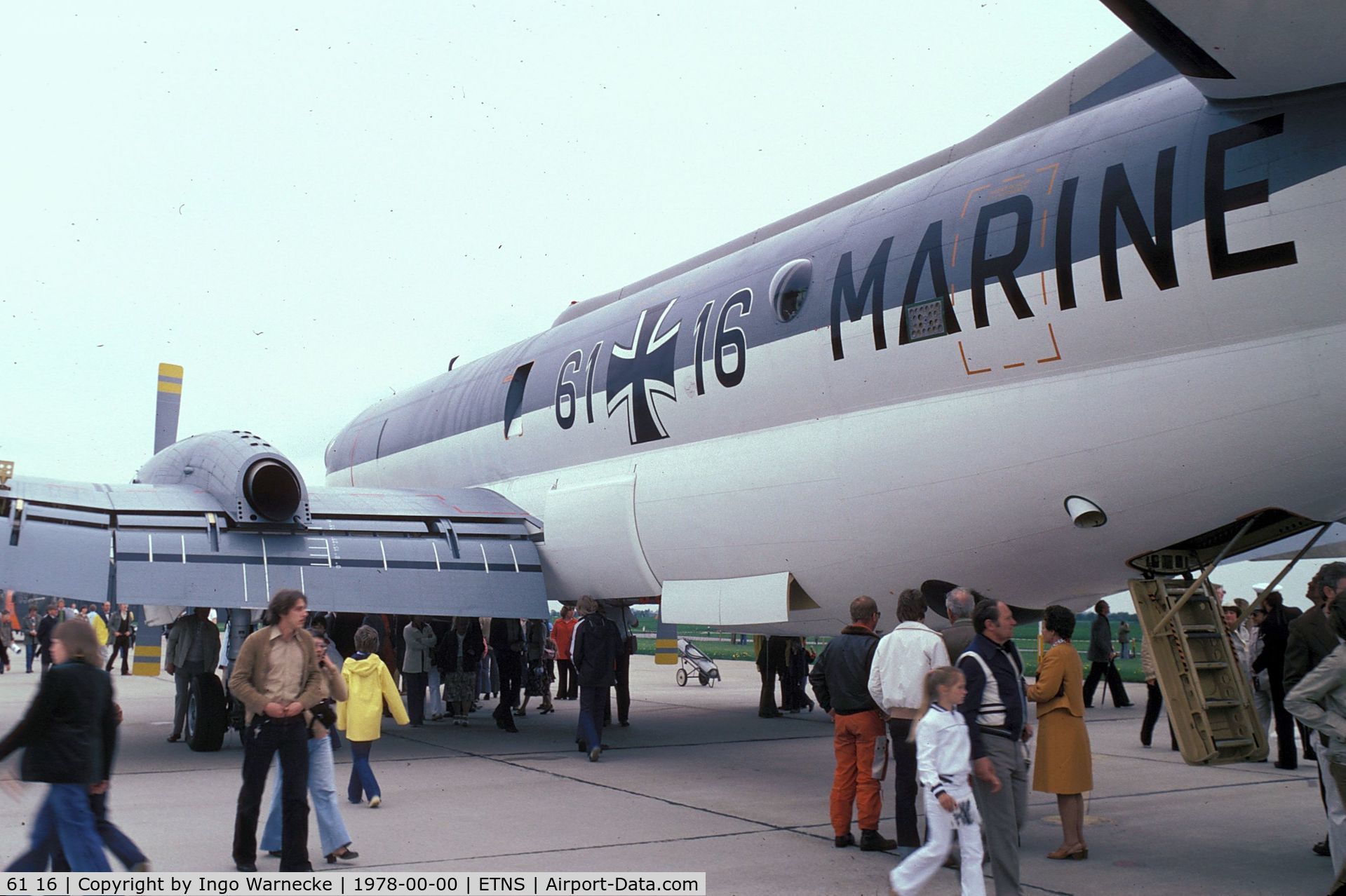 61 16, Breguet 1150 Atlantic C/N 32, Breguet Br.1150 Atlantic of Marineflieger (German Naval Air Arm) at the open day at Schleswig Jagel Airbase 1978