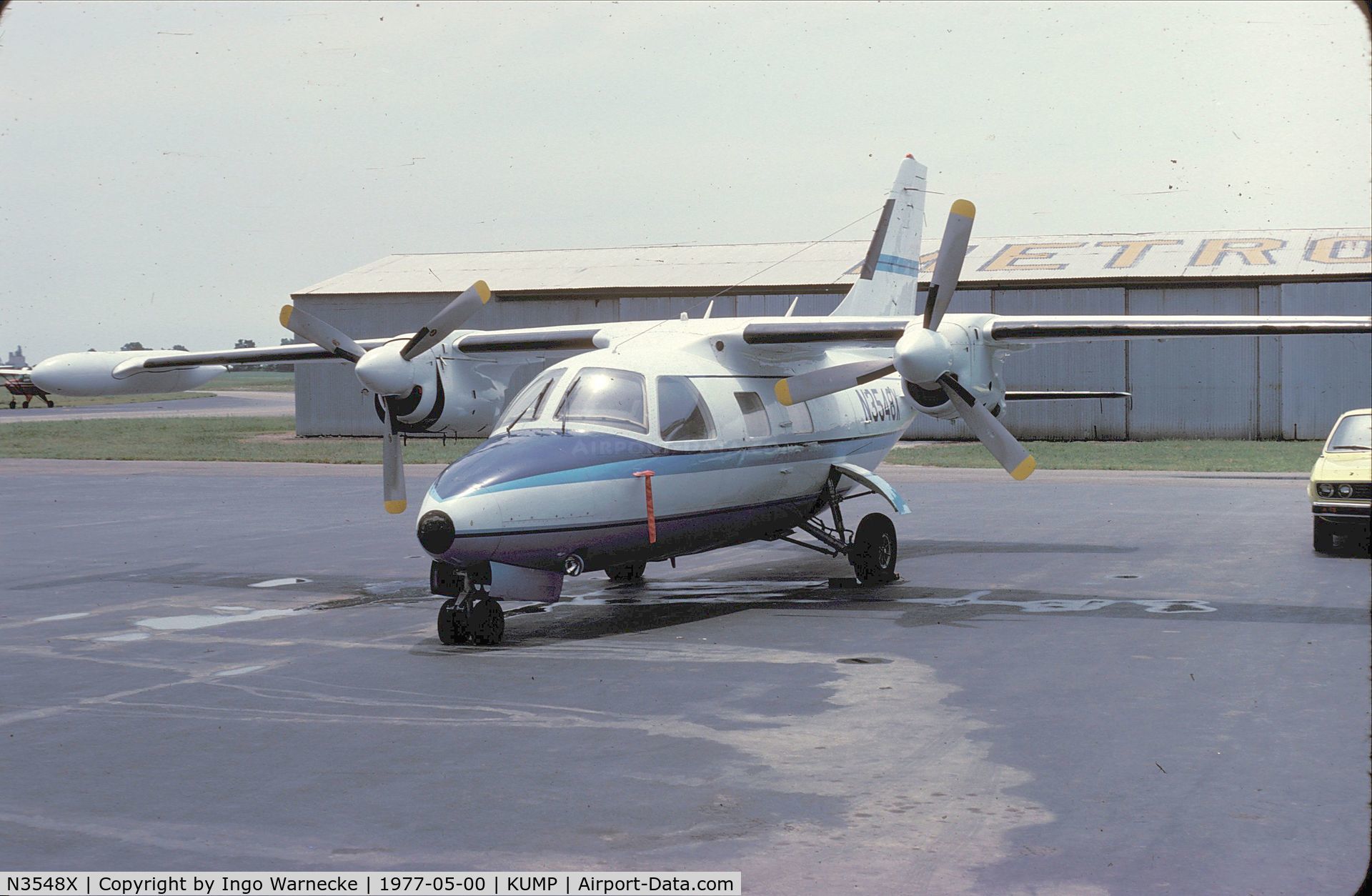 N3548X, 1966 Mitsubishi MU-2B C/N 016, Mitsubishi (Mooney) MU-2B at Indianapolis Metropolitan Airport, Indianapolis IN
