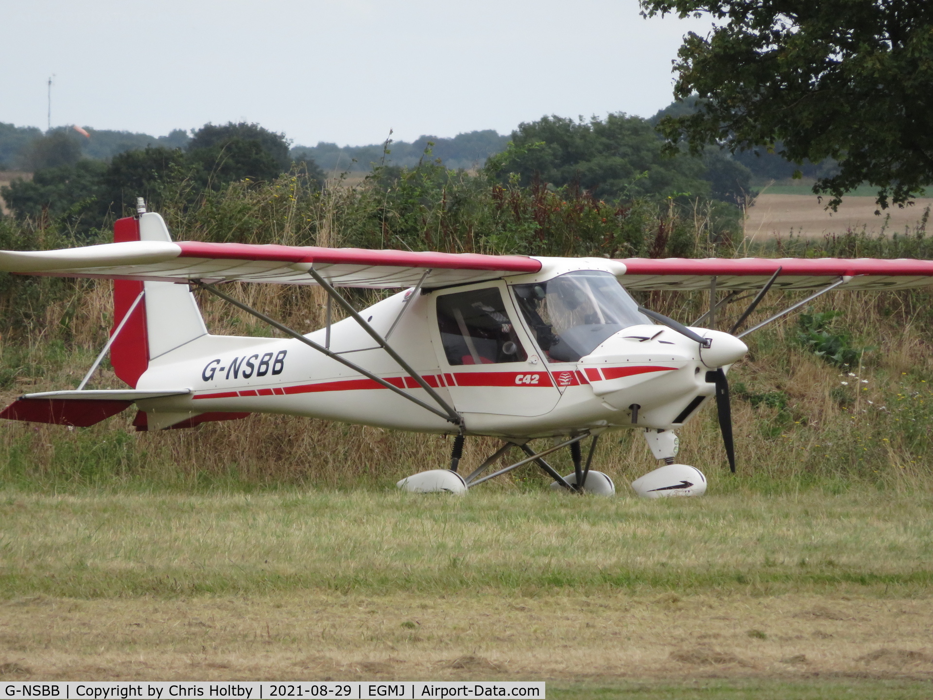 G-NSBB, 2004 Comco Ikarus C42 FB100 VLA C/N PFA 322-14162, Visiting the Little Gransden Airshow 2021