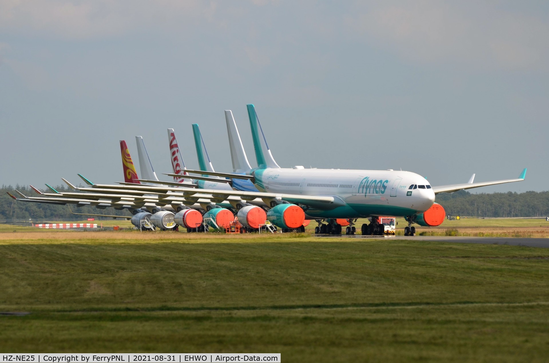 HZ-NE25, 2015 Airbus A330-343 C/N 1624, Flynas A333 in WOE for cabin outfitting prior to delivery.