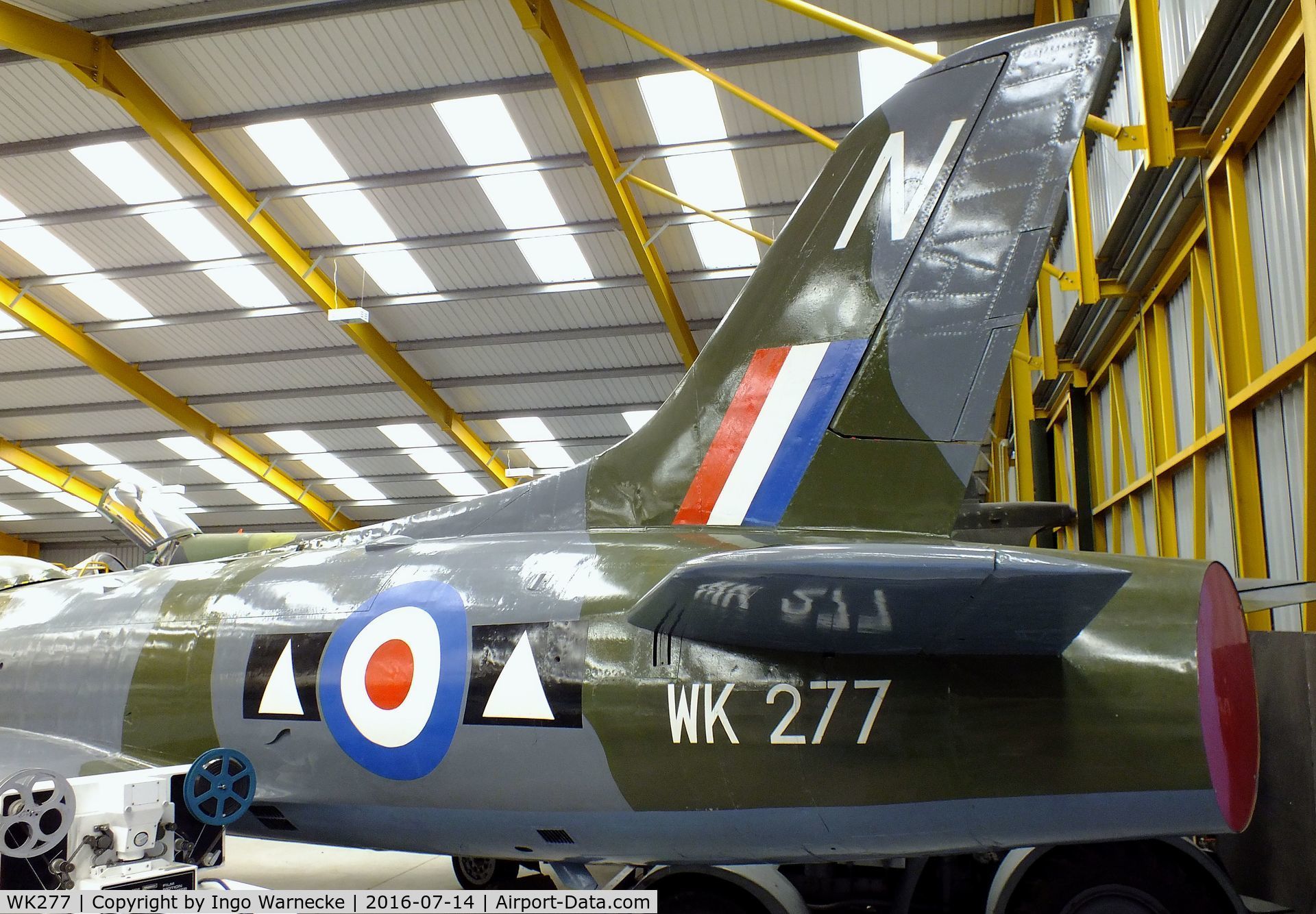 WK277, Supermarine Swift FR.5 C/N Not found WK277, Supermarine Swift FR5 at the Newark Air Museum