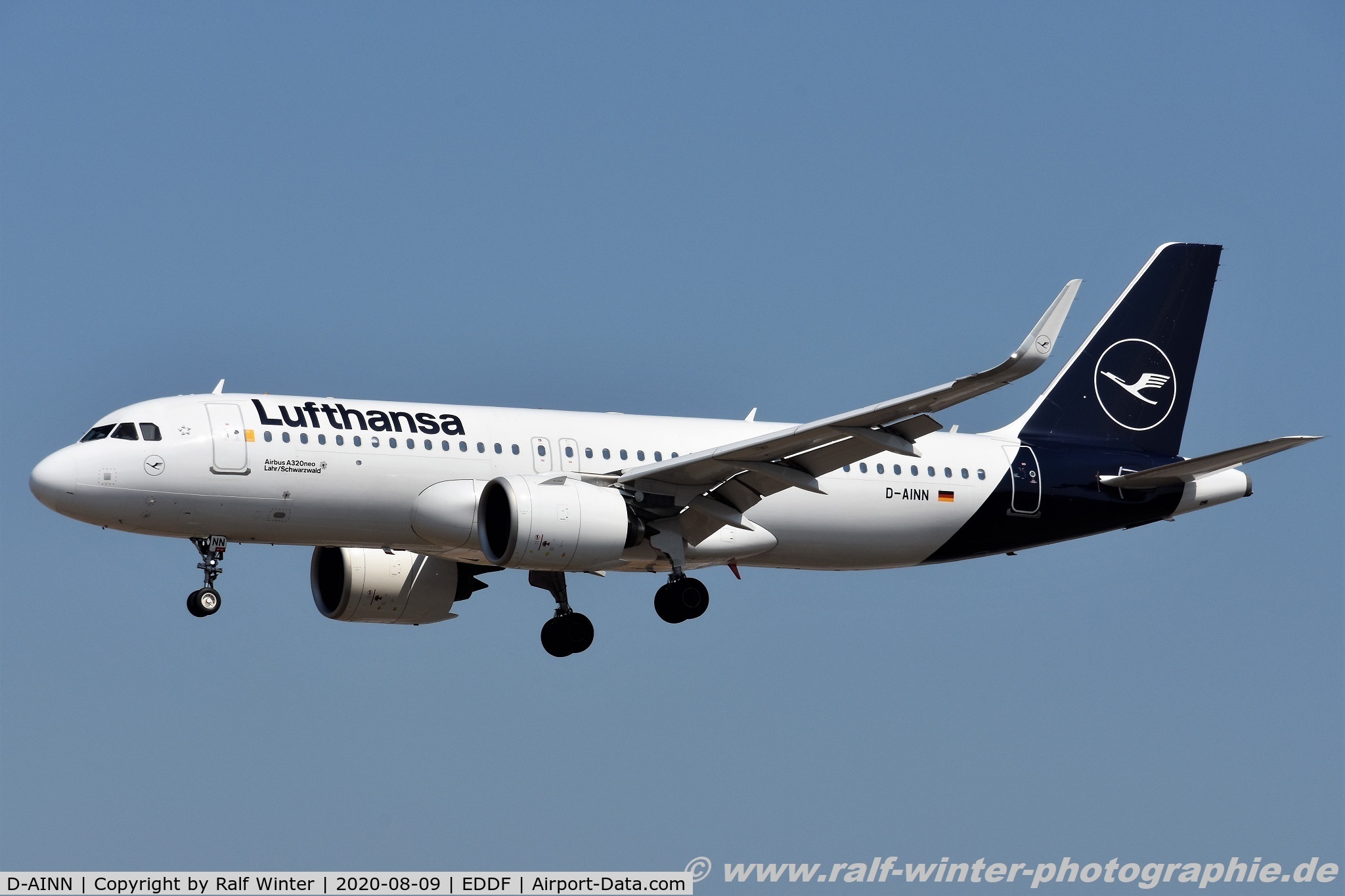 D-AINN, 2018 Airbus A320-271N C/N 8491, Airbus A320-271N - LH DLH Lufthansa 'Lahr-Schwarzwald' - 8491 - D-AINN - 09.08.2020 - FRA