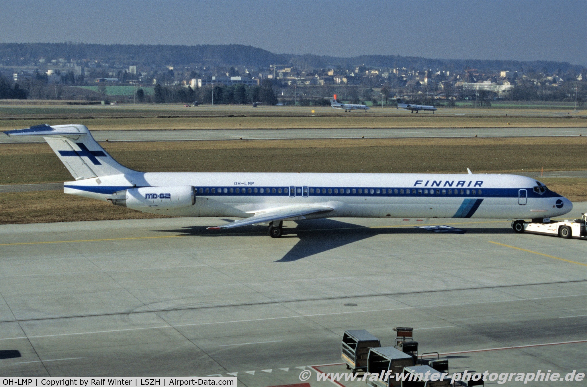 OH-LMP, 1982 McDonnell Douglas MD-82 (DC-9-82) C/N 49152, McDonnell Douglas MD-82 - AY FIN Finnair - 49152 - OH-LMP - 17.02.1998 - ZRH