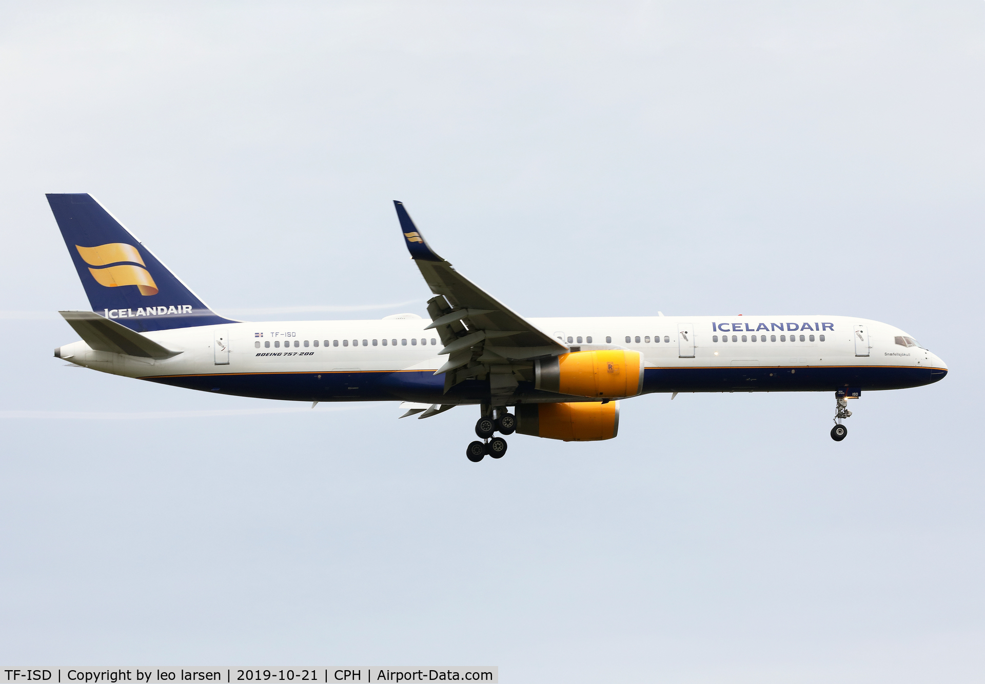 TF-ISD, 1991 Boeing 757-223 C/N 24596, Copenhagen 21.10.2019