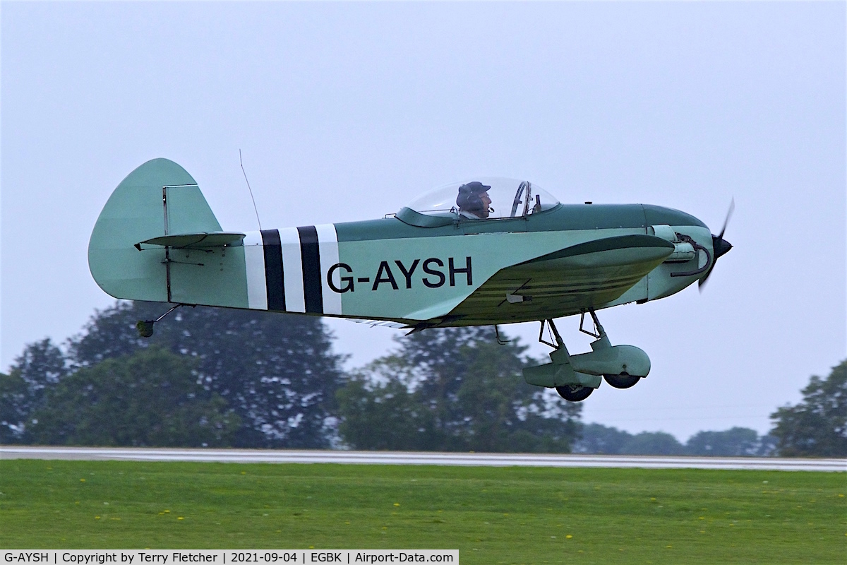 G-AYSH, 1973 Taylor Monoplane C/N PFA 1413, At LAA National Fly-In at Sywell