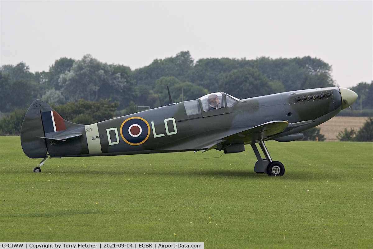 G-CJWW, 2017 Supermarine Aircraft Spitfire Mk.26 C/N LAA 324-14063, At LAA National Fly-In at Sywell