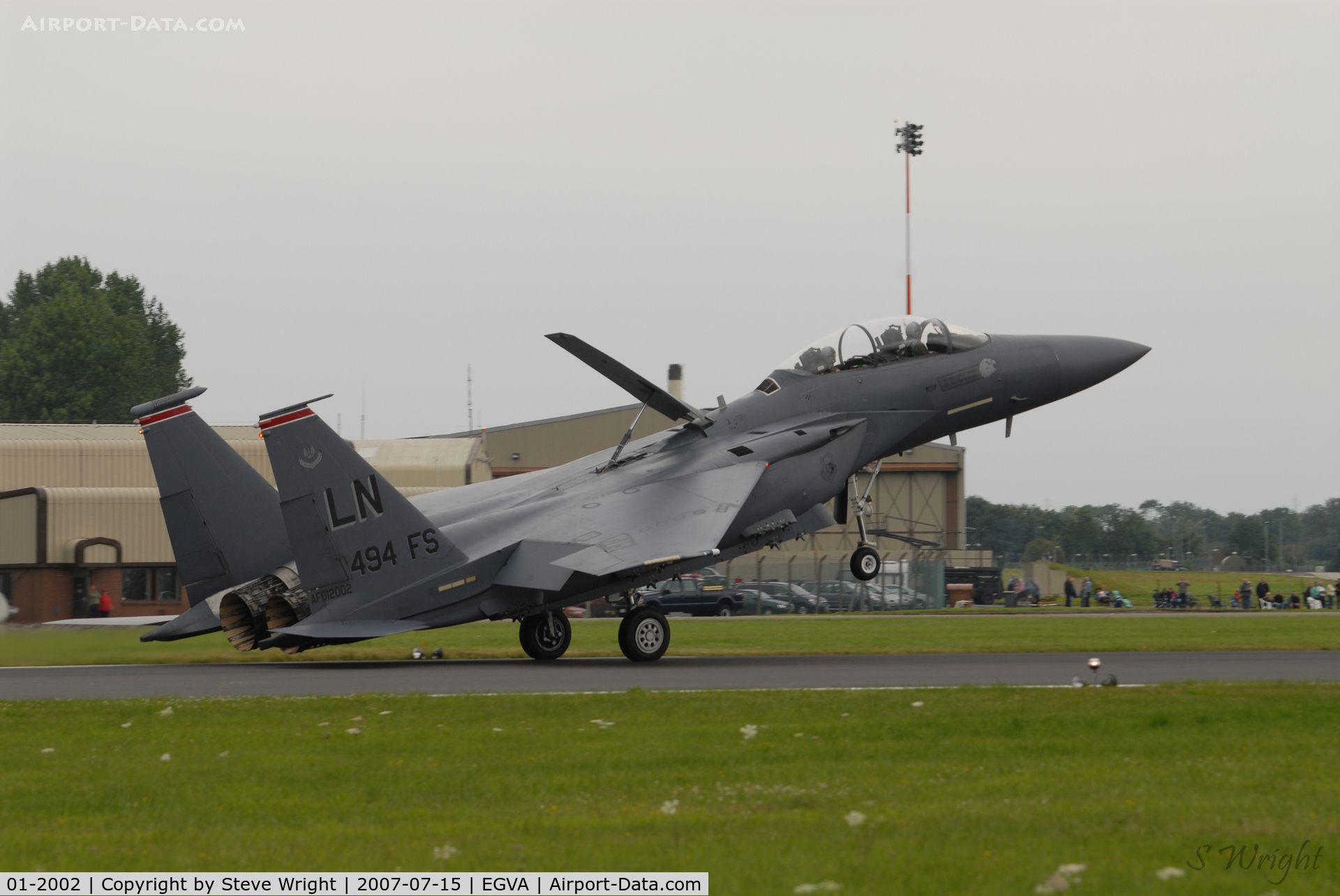 01-2002, 2001 McDonnell Douglas F-15E Strike Eagle C/N 1373/E234, RIAT 2007 RAF Fairford UK