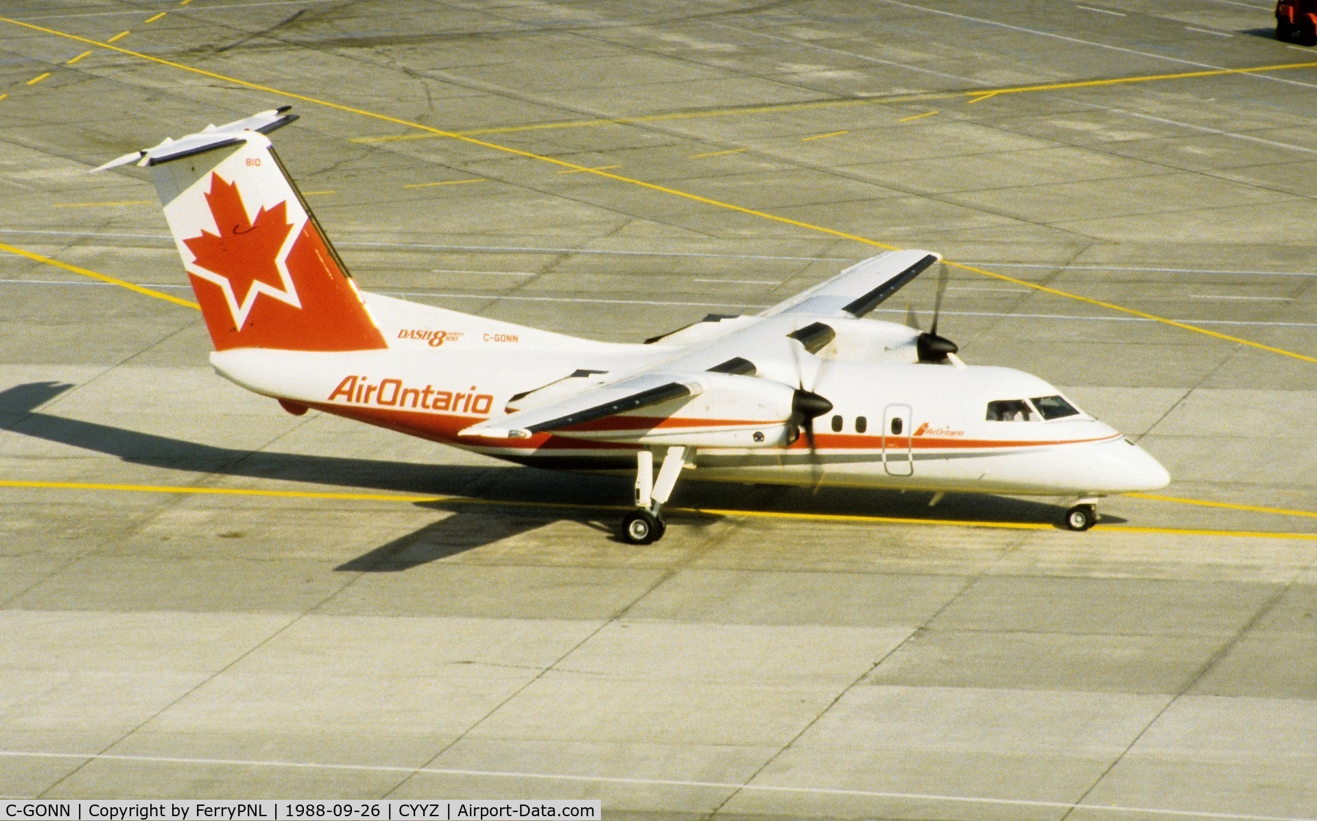 C-GONN, 1988 De Havilland Canada DHC-8-102 Dash 8 C/N 101, Air Ontario DHC8