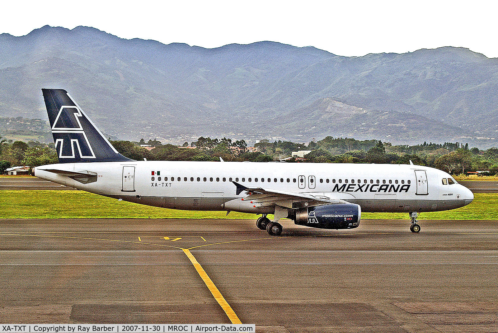 XA-TXT, 1993 Airbus A320-231 C/N 430, XA-TXT   Airbus A320-231 [0430] (Mexicana) San Jose-Juan Santamaria Int'l~TI 30/11/2007