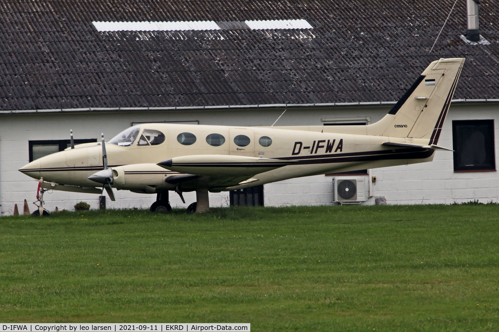 D-IFWA, 1976 Cessna 340A C/N 340A-0094, Randers 11.9.2021.ex PH-AIC