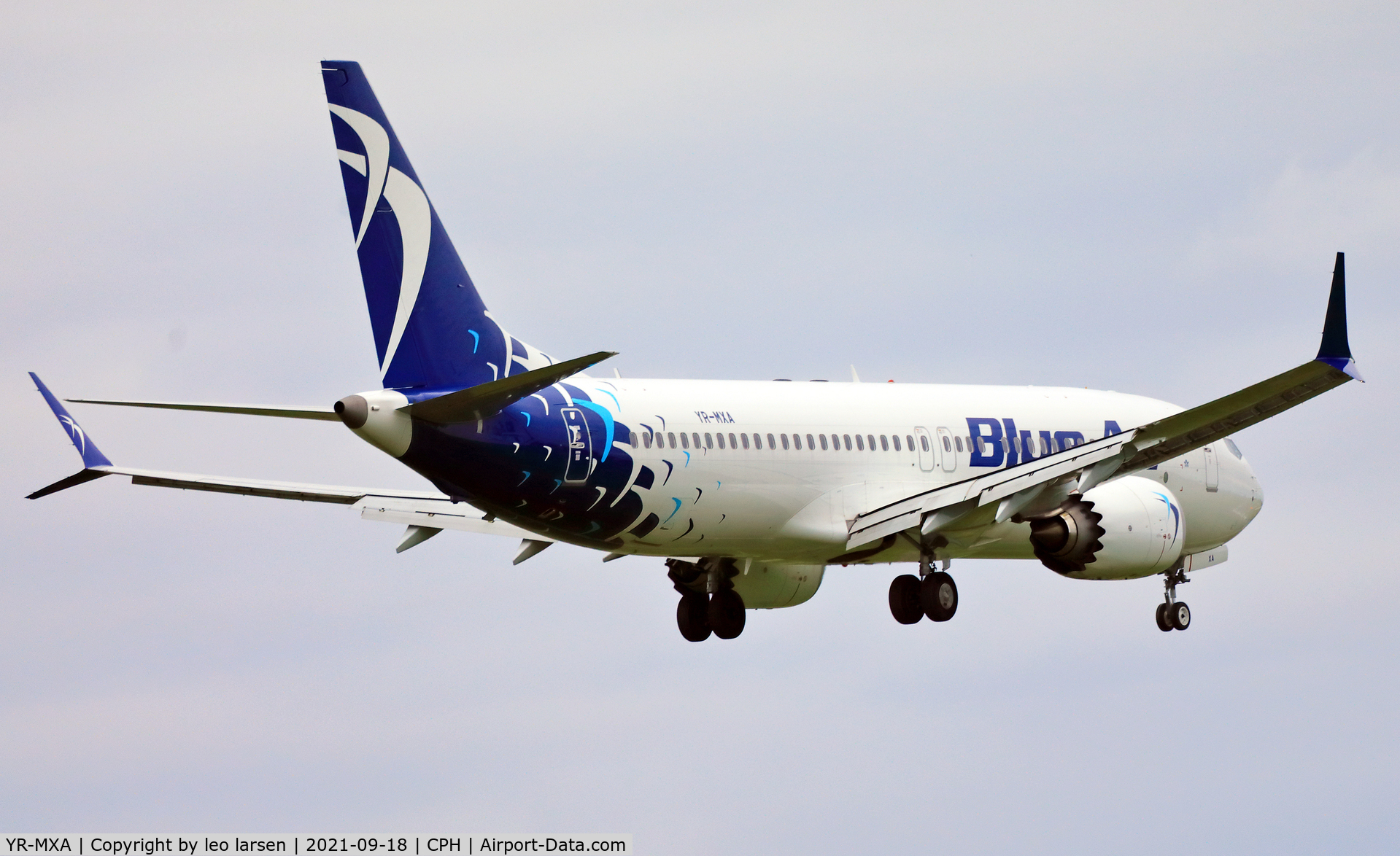 YR-MXA, 2019 Boeing 737-8 MAX C/N 43309, Copenhagen 18.9.2021