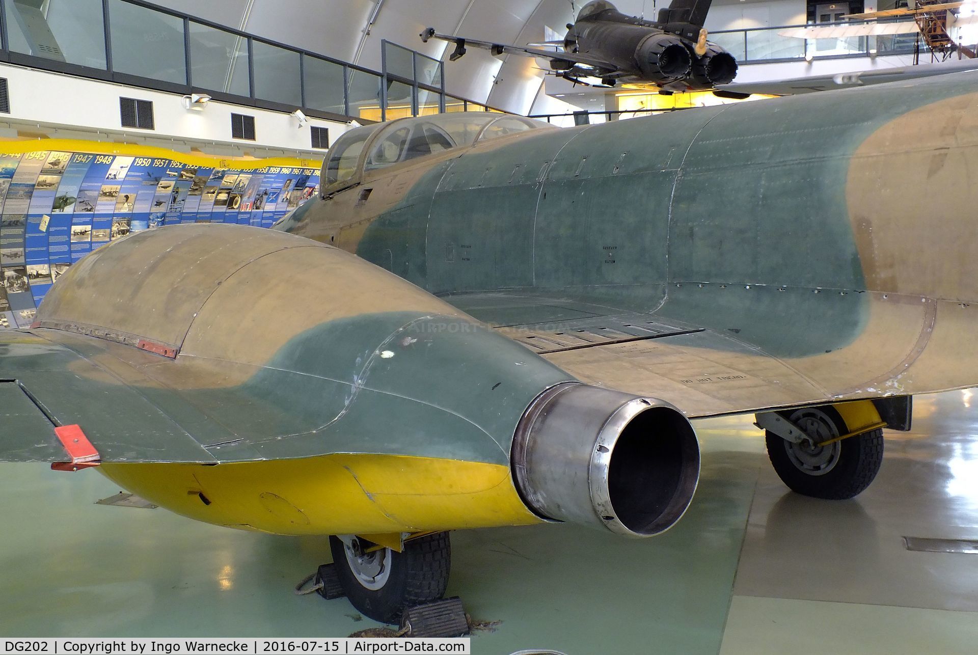 DG202, Gloster Meteor F.9/40 C/N Not found DG202, Gloster F.9/40 Meteor prototype at the RAF-Museum, Hendon
