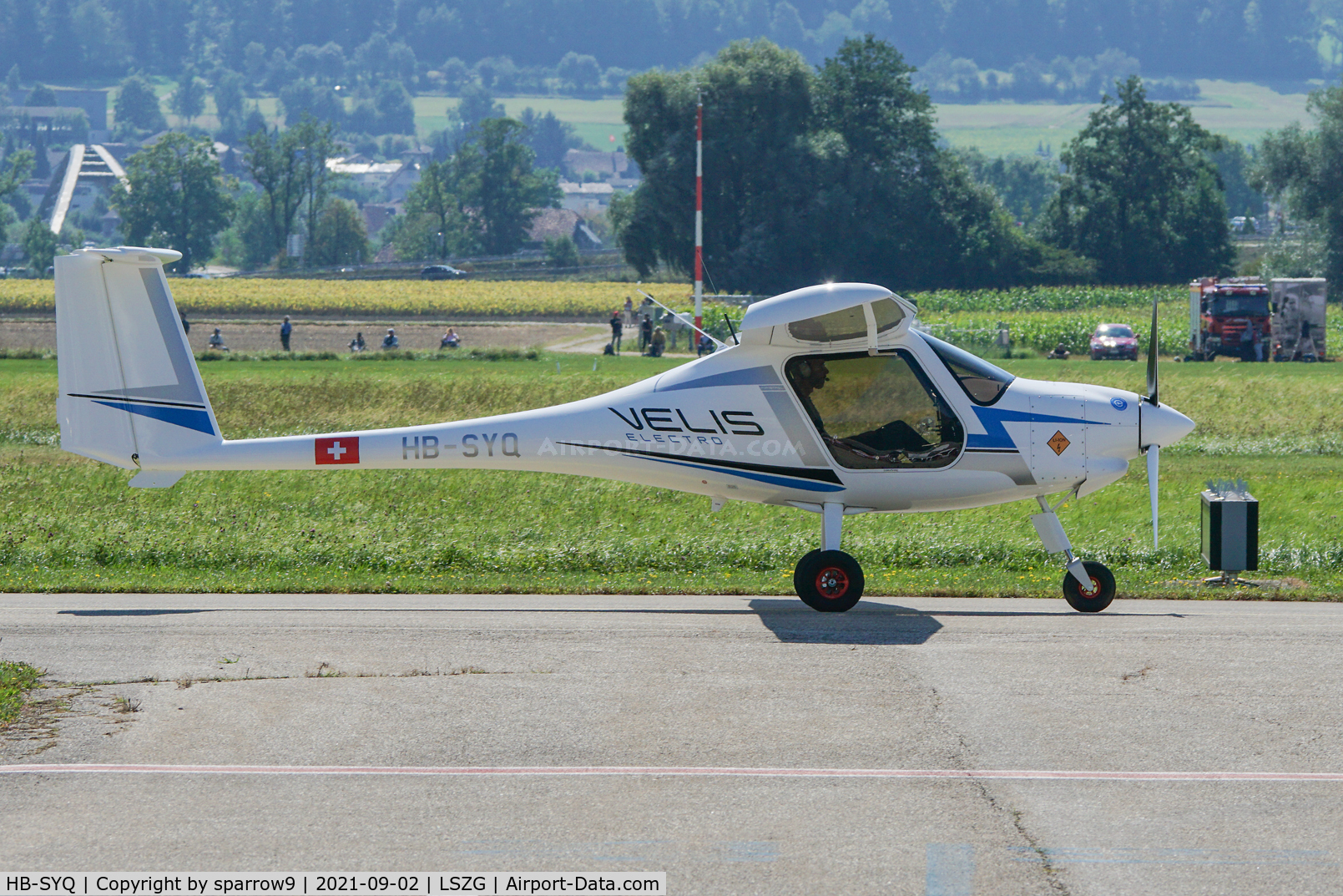 HB-SYQ, 2021 Pipistrel Virus SW 128 C/N VSW1280027, Shown at celebration of 90 years of Grenchen airport.