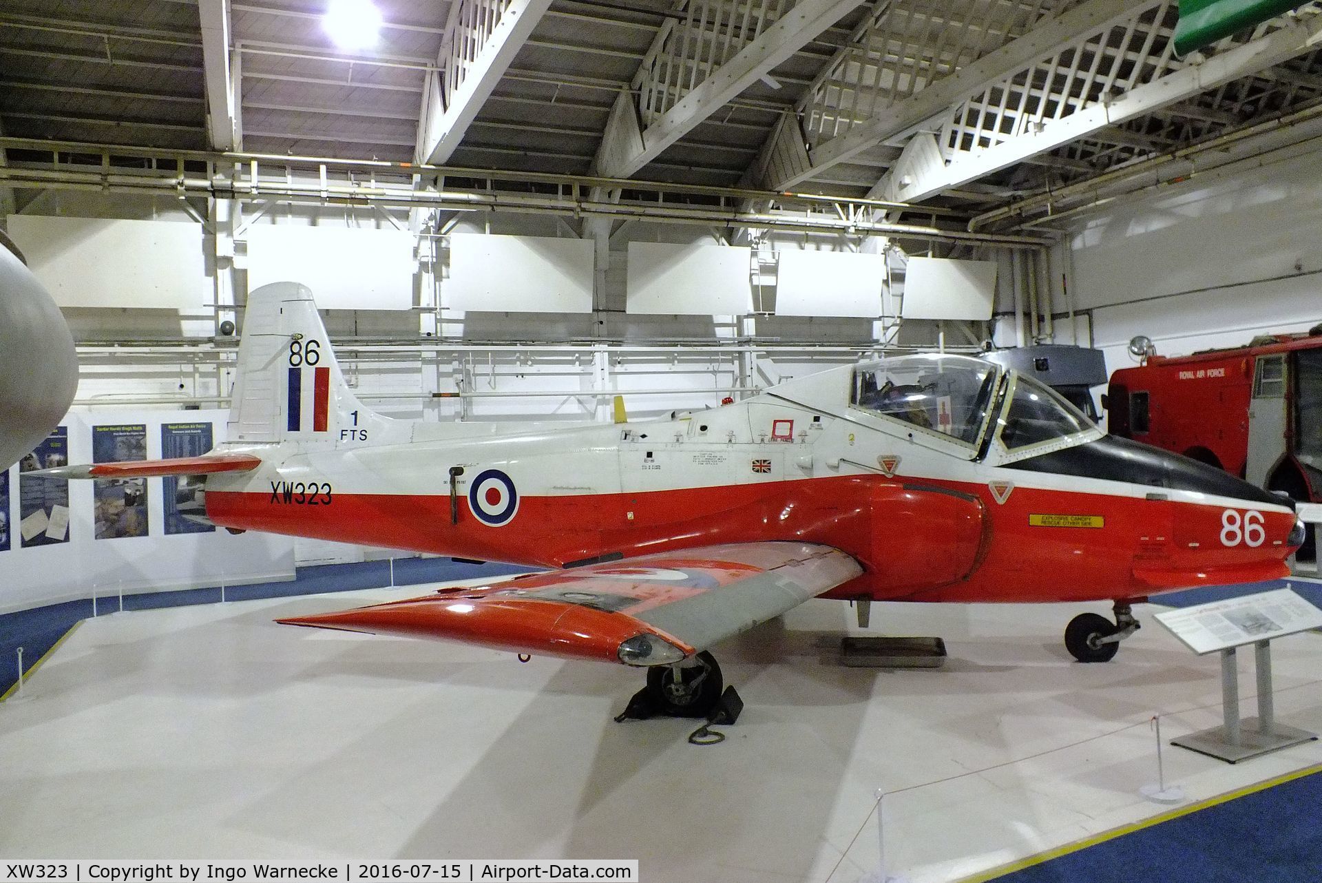 XW323, 1970 BAC 84 Jet Provost T.5A C/N EEP/JP/987, Hunting (BAC) Jet Provost T5A at the RAF-Museum, Hendon