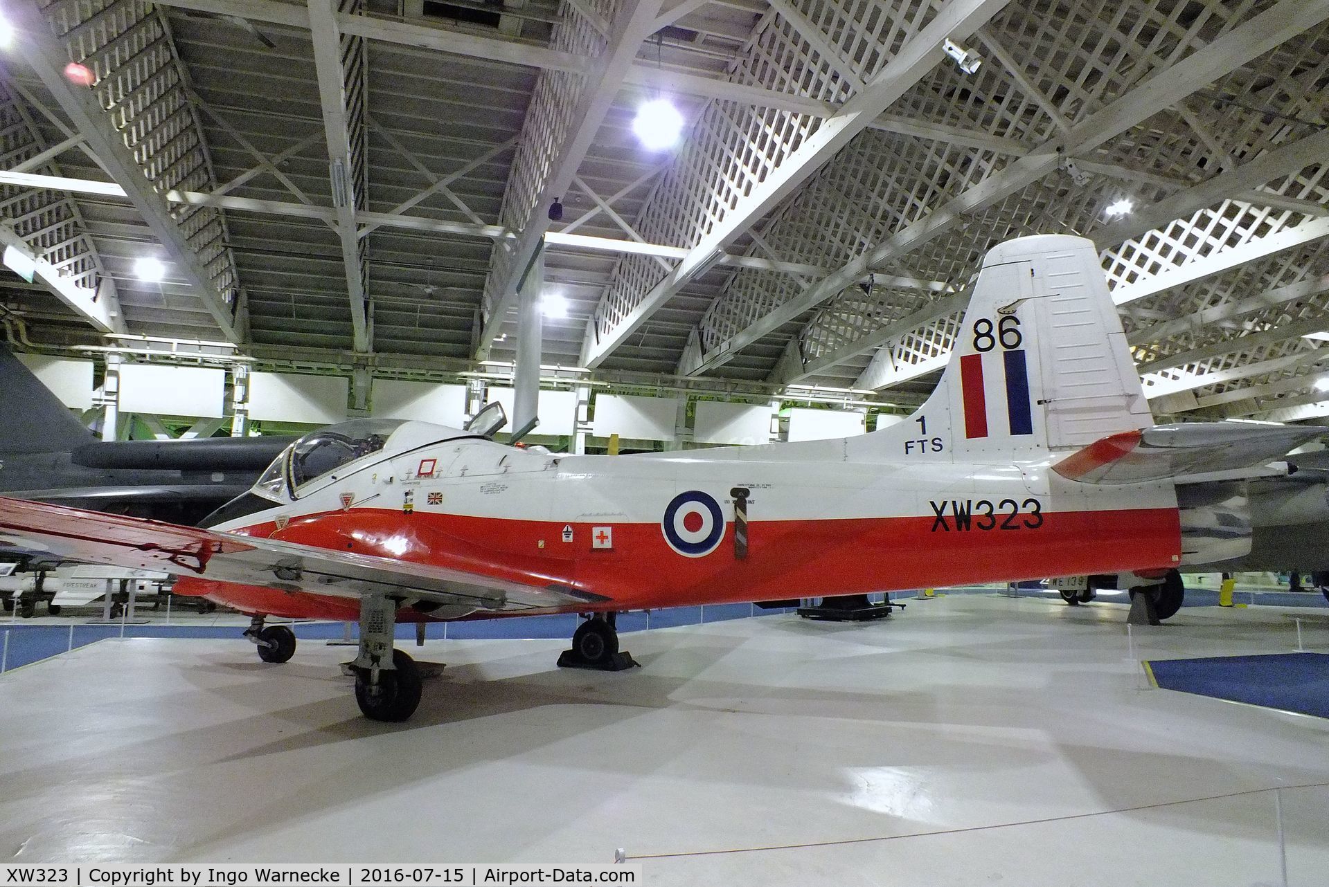 XW323, 1970 BAC 84 Jet Provost T.5A C/N EEP/JP/987, Hunting (BAC) Jet Provost T5A at the RAF-Museum, Hendon