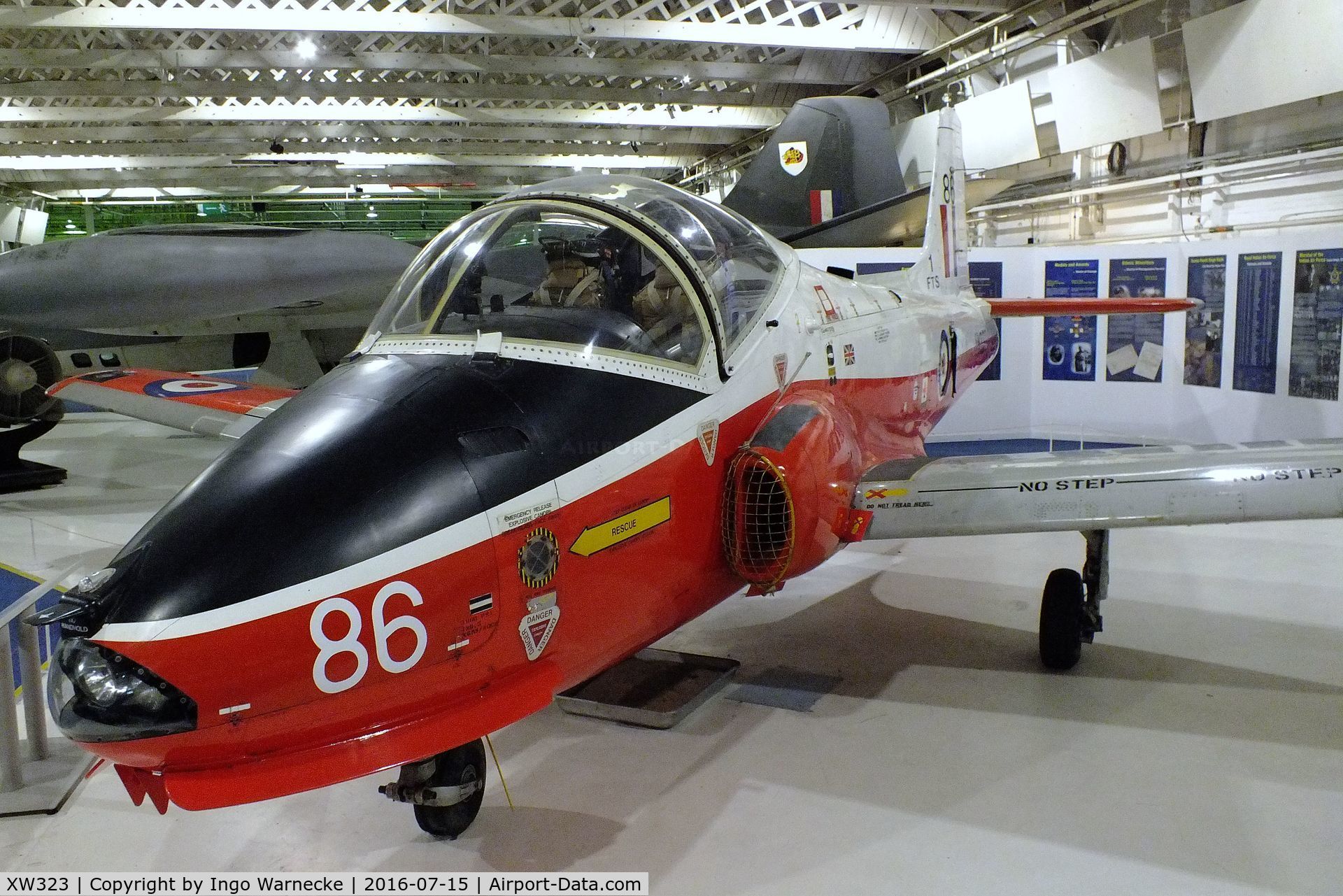 XW323, 1970 BAC 84 Jet Provost T.5A C/N EEP/JP/987, Hunting (BAC) Jet Provost T5A at the RAF-Museum, Hendon