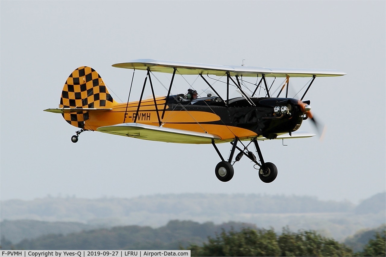 F-PVMH, 2019 Hatz CB-1 C/N 776, Hatz CB-1, On final rwy 22, Morlaix-Ploujean airport (LFRU-MXN) Air show 2019