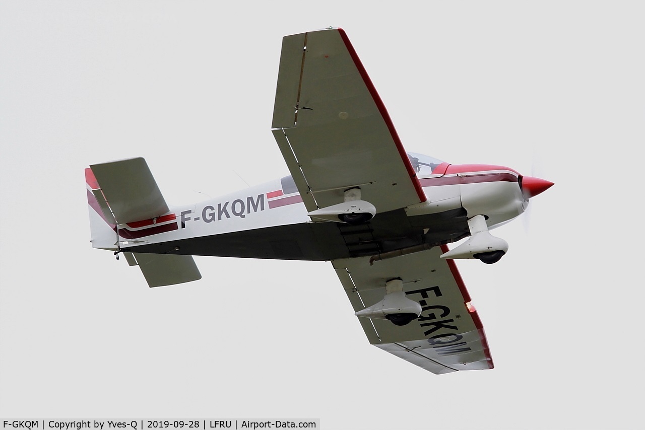 F-GKQM, Robin DR-400-120 Dauphin 2+2 C/N 2057, Robin DR.400-120 Dauphin, On display, Morlaix-Ploujean airport (LFRU-MXN) air show 2019