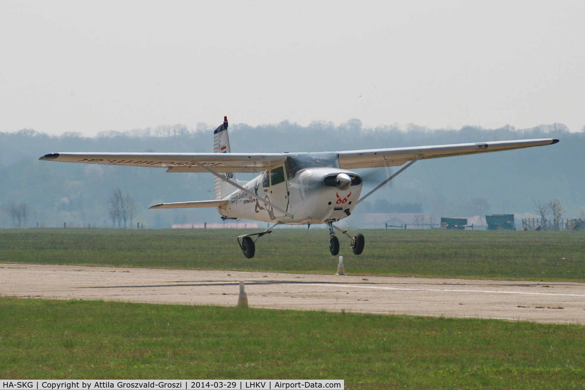 HA-SKG, 1957 Cessna 182A Skylane C/N 34371, LHKV - Kaposújlak Airport, Hungary