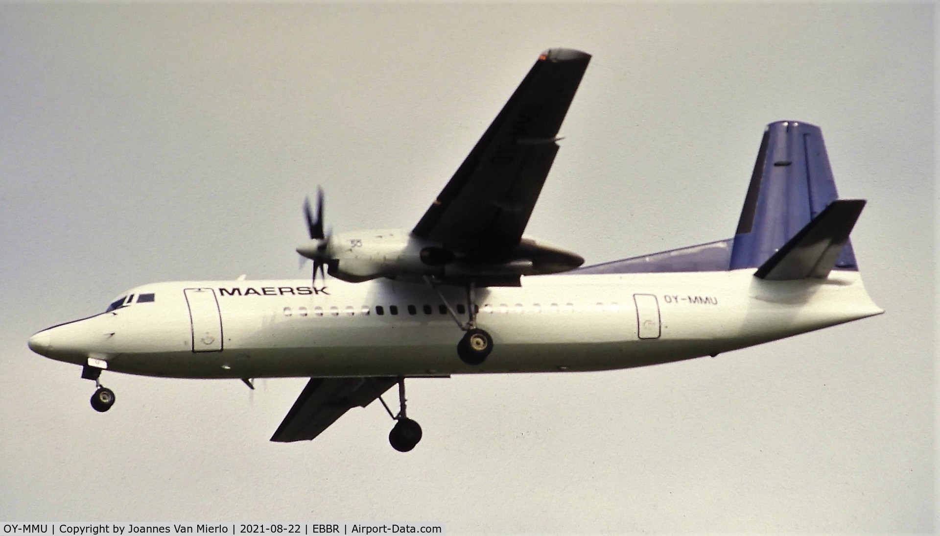 OY-MMU, 1989 Fokker 50 C/N 20153, Slide scan
