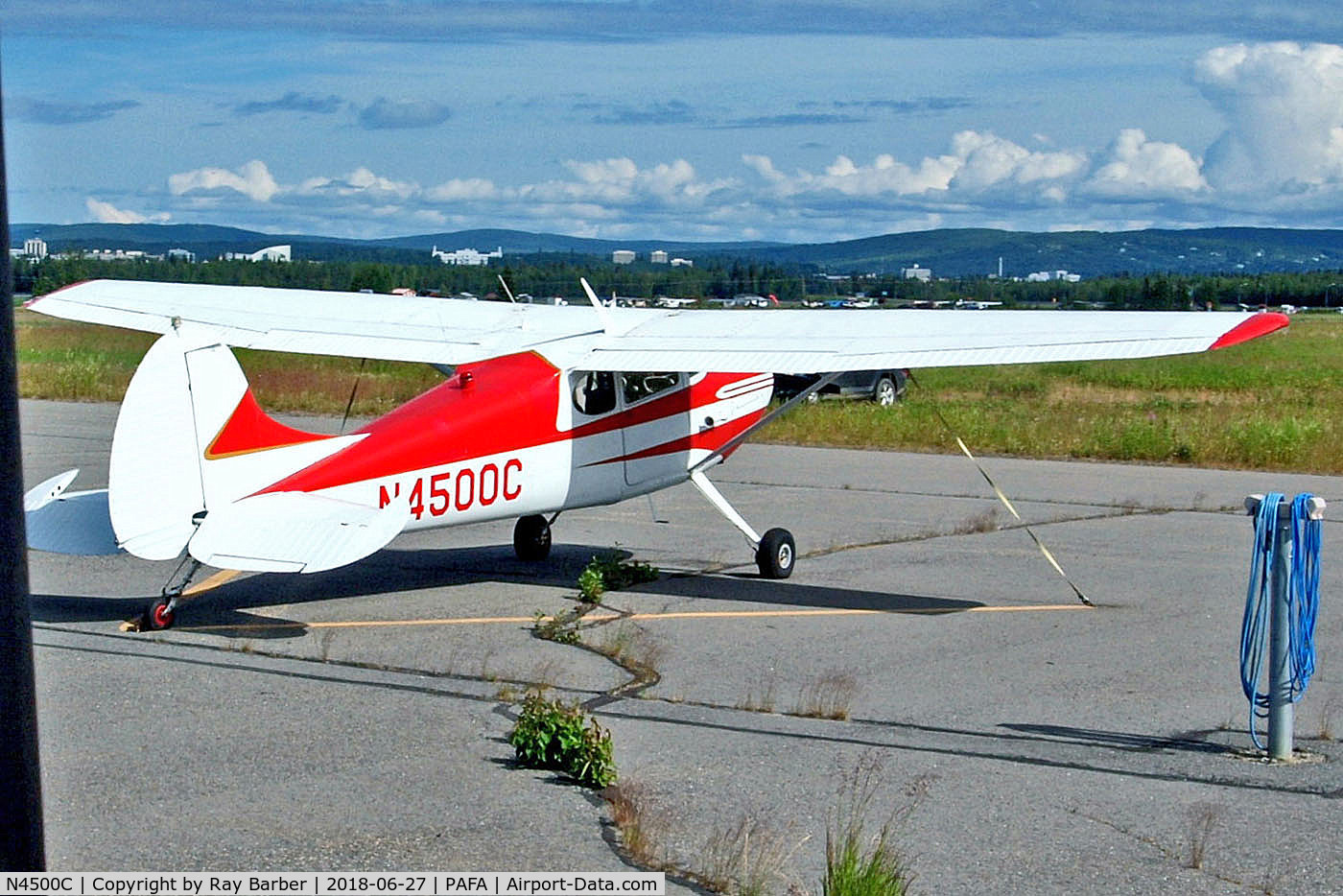 N4500C, 1953 Cessna 170B C/N 25443, N4500C   Cessna 170B [25443] Fairbanks~G 27/06/2018
