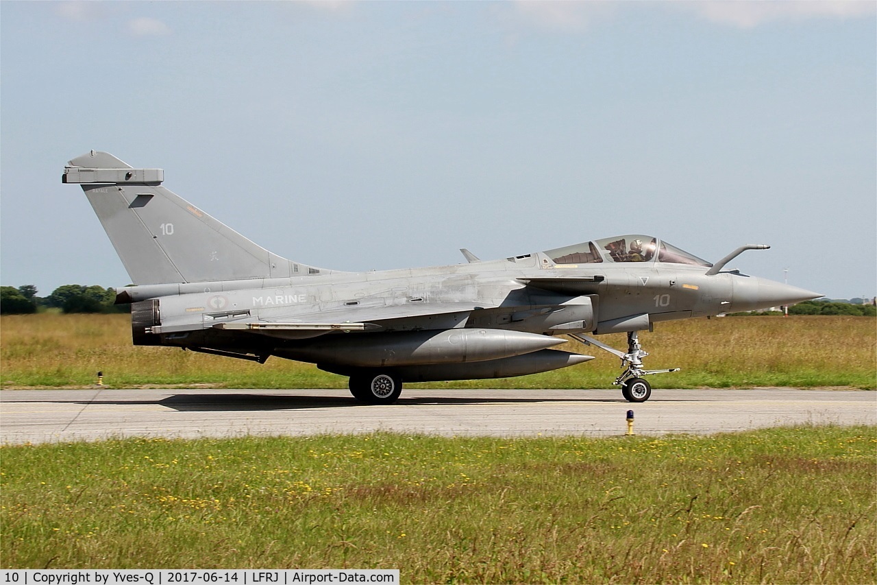 10, 2002 Dassault Rafale M C/N 10, Dassault Rafale M, Taxiing to flight line, Landivisiau Naval Air Base (LFRJ) Tiger Meet 2017