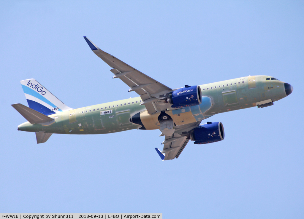 F-WWIE, 2018 Airbus A320-271N C/N 8455, C/n 8455 - For Indigo Airlines as VT-IZB
