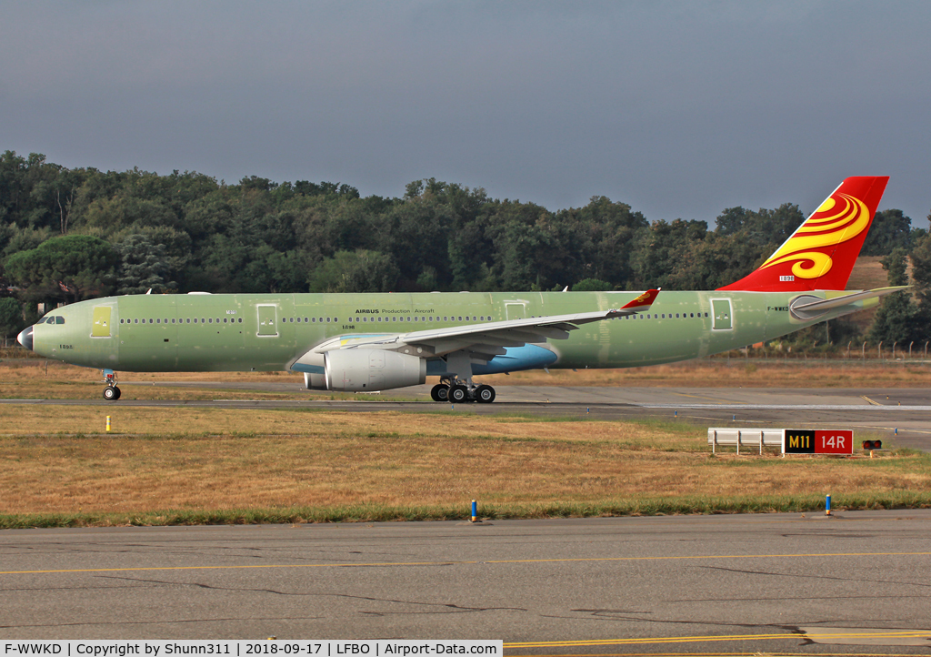 F-WWKD, 2018 Airbus A330-343 C/N 1898, C/n 1898 - For Hainan Airlines