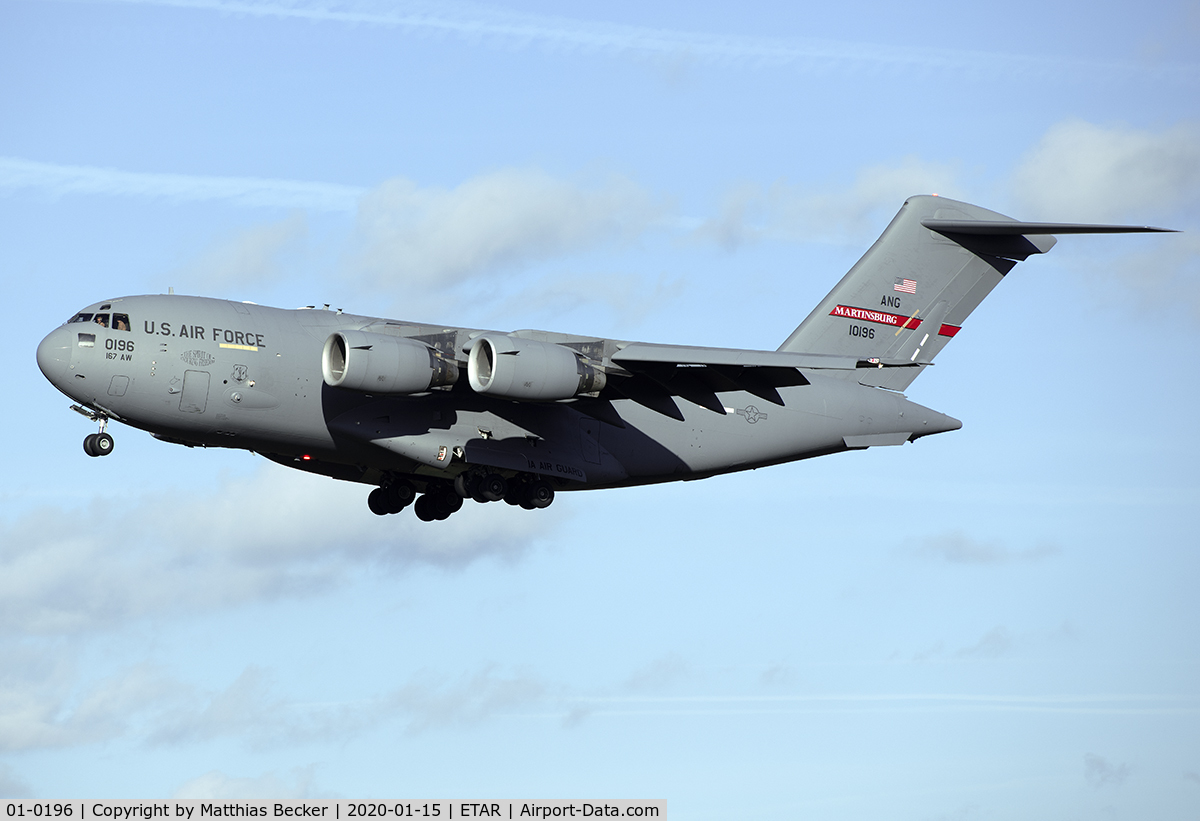 01-0196, 2001 Boeing C-17A Globemaster III C/N 50104/P-96, 01-0196