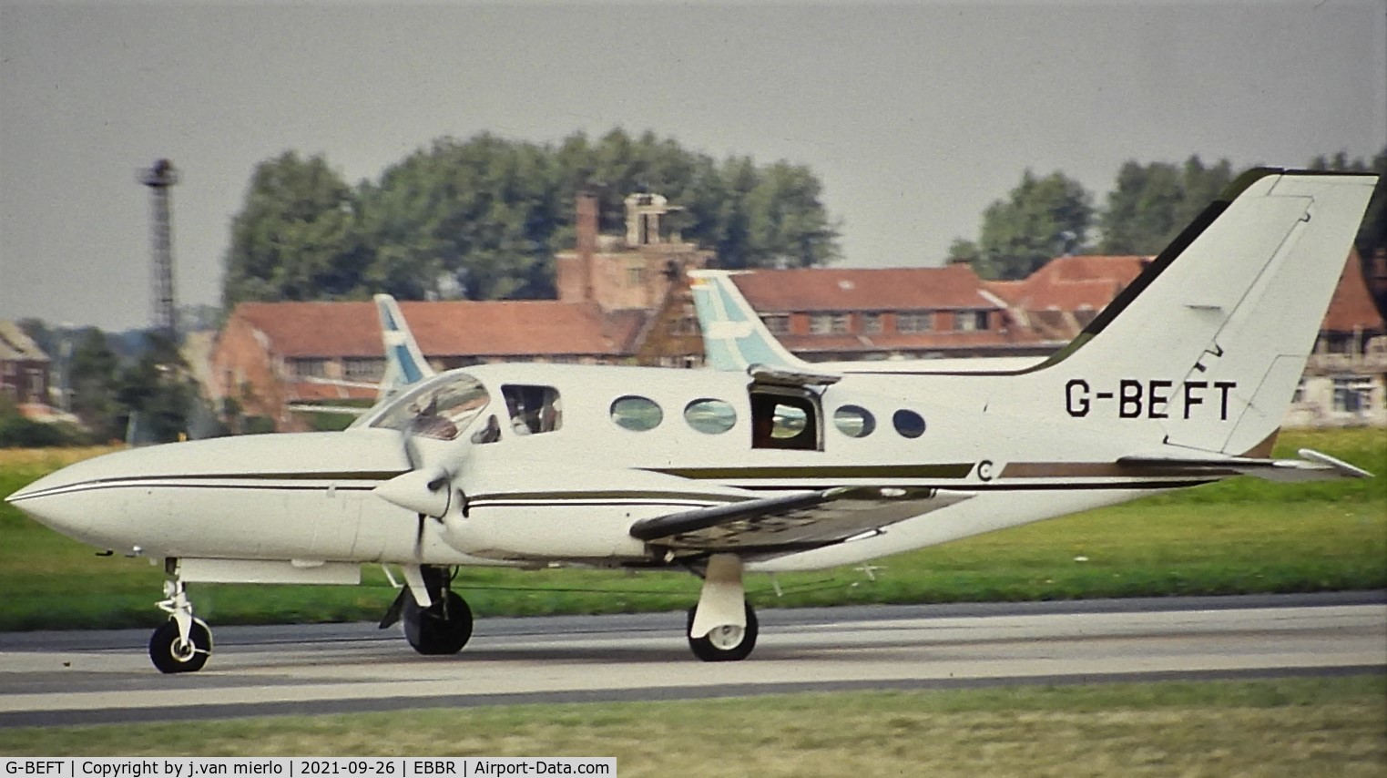 G-BEFT, 1976 Cessna 421C Golden Eagle C/N 421C0133, Slide scan