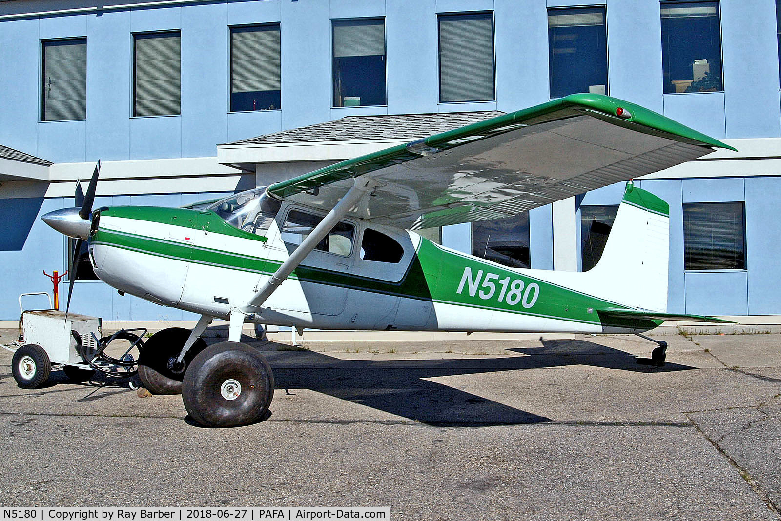N5180, 1961 Cessna 180E C/N 18051077, N5180   Cessna 180E[180-51077] (Tatonduk Outfitters) Fairbanks~G 27/06/2018