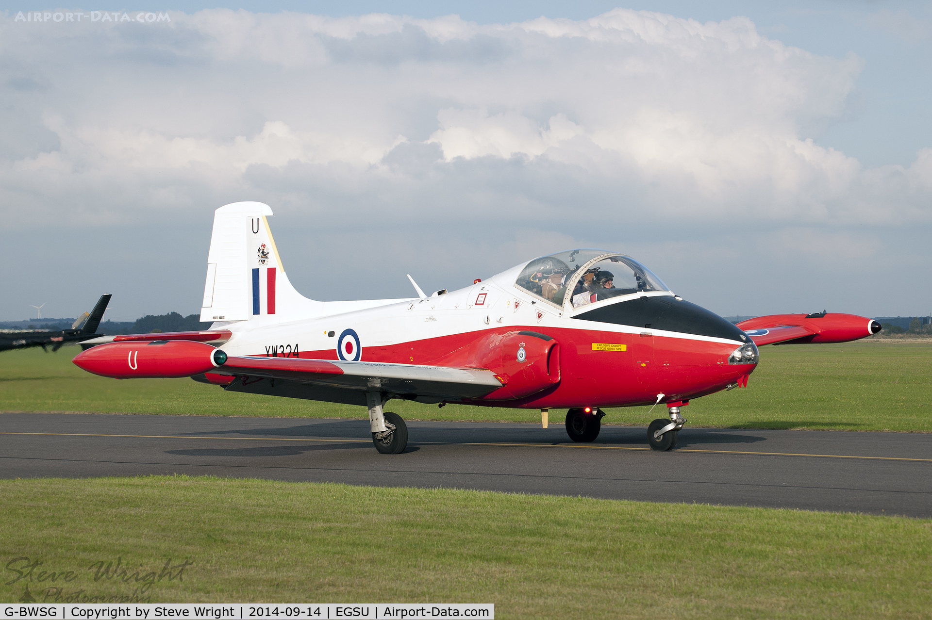 G-BWSG, 1970 BAC 84 Jet Provost T.5 C/N EEP/JP/988, Duxford Autumn Airshow 2014 UK