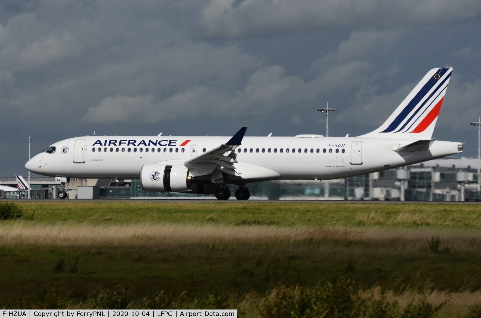 F-HZUA, 2021 Airbus A220-300 C/N 55134, Arrival of Air France first A223