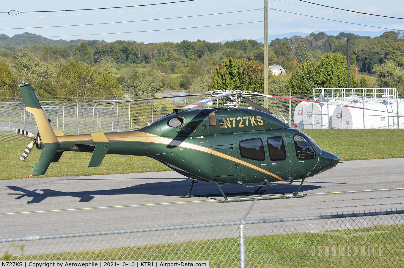 N727KS, 2010 Bell 429 GlobalRanger C/N 57023, Parked at Tri-Cities Airport (KTRI)
10Oct21