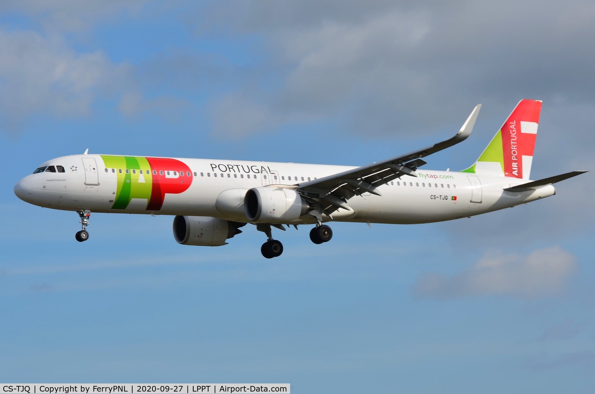 CS-TJQ, 2019 Airbus A321-251NX C/N 9308, TAP A321N arriving in LIS