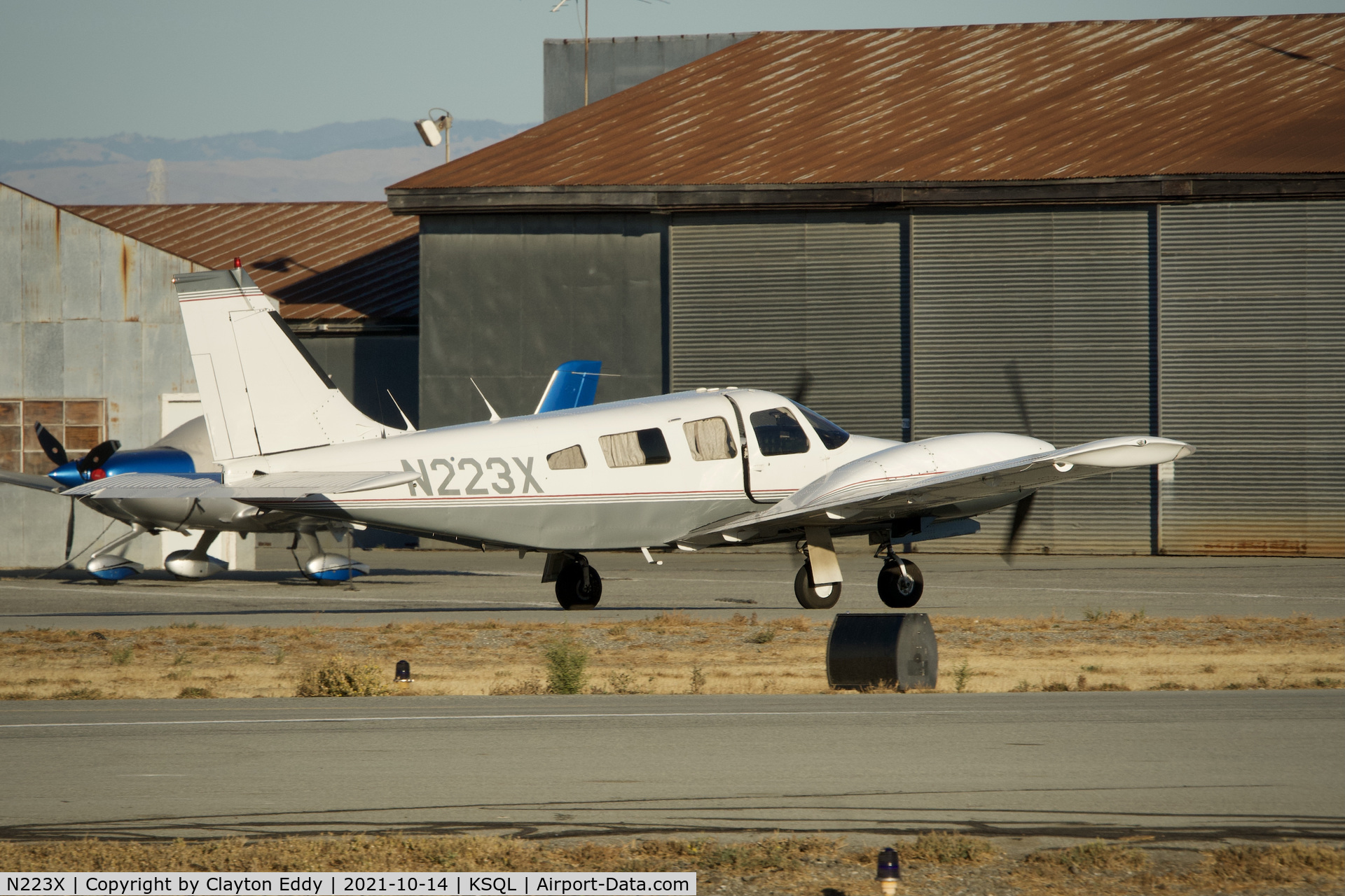 N223X, Piper PA-34-200T C/N 34-7970288, San Carlos airport California 2021.