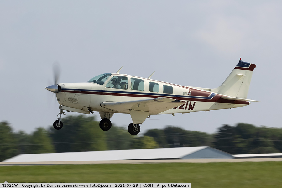 N1021W, 1973 Beech A36 Bonanza 36 C/N E-401, Beech A36 Bonanza  C/N E-401, N1021W