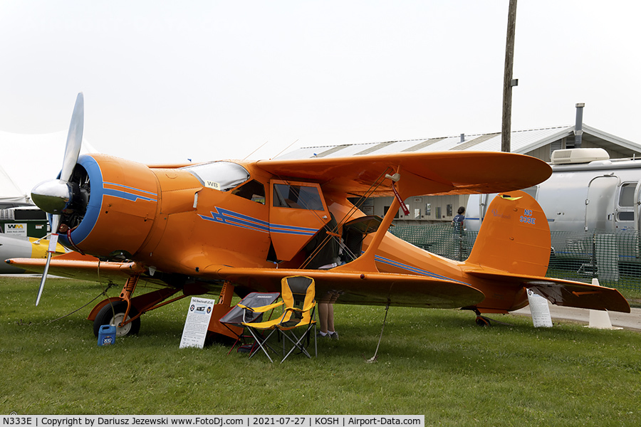 N333E, 1943 Beech D17S Staggerwing C/N 4878, Beech D17S Staggerwing C/N 4878, NC333E