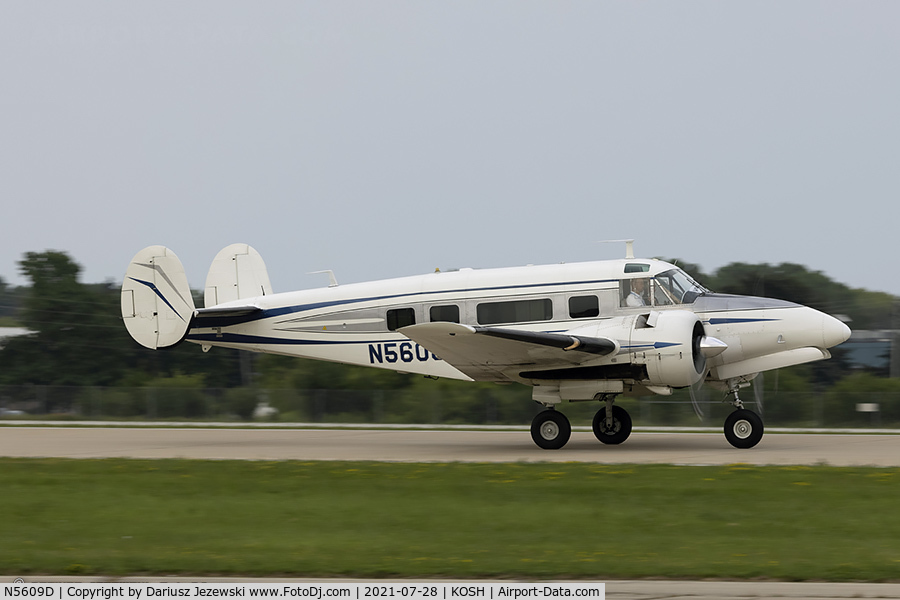 N5609D, 1957 Beech E18S C/N BA-315, Beech E18S  C/N BA-315, N5609D