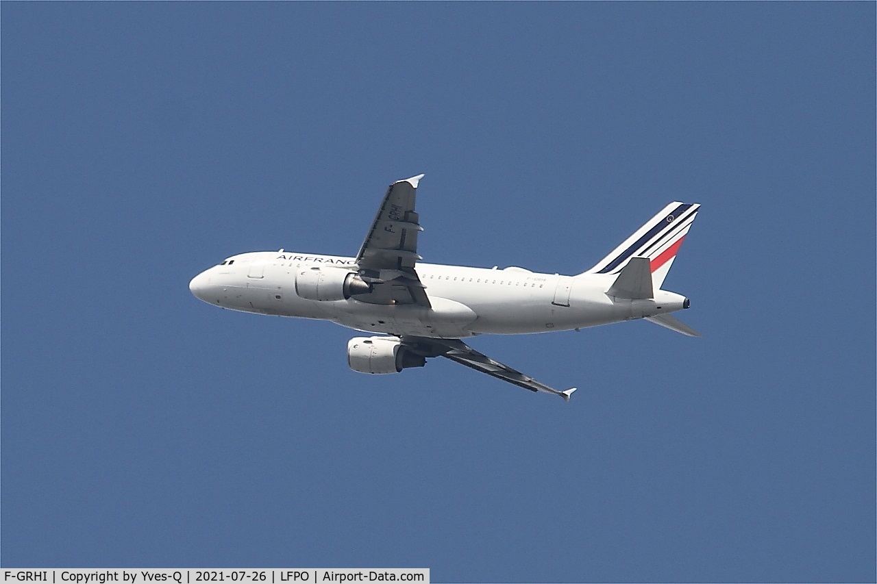 F-GRHI, 2000 Airbus A319-111 C/N 1169, Airbus A319-111, Climbing from rwy 24, Paris Orly Airport (LFPO-ORY)