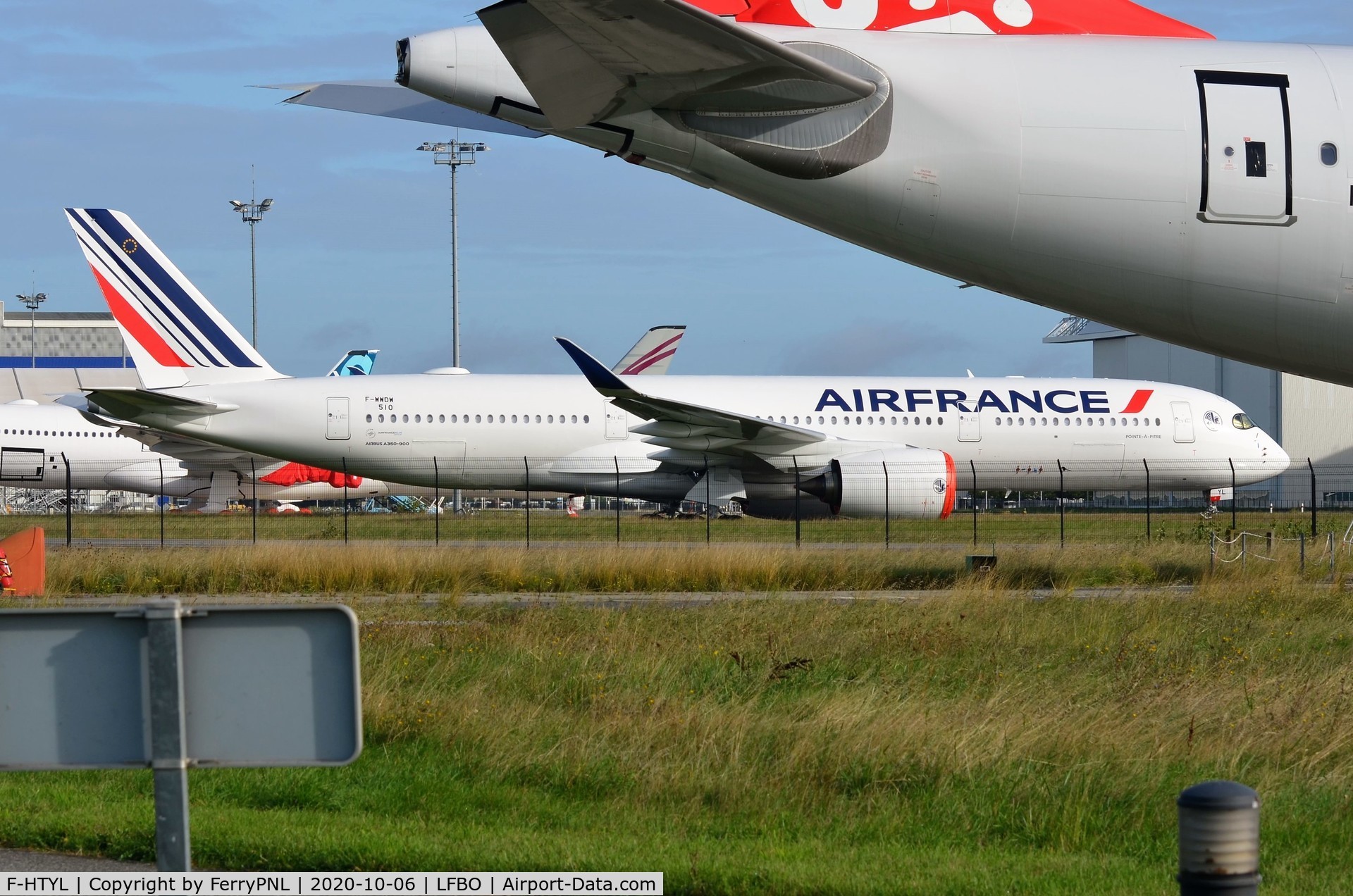 F-HTYL, 2021 Airbus A350-941 C/N 510, Air France A359 with test reg F-WWDW prior delivery by Airbus